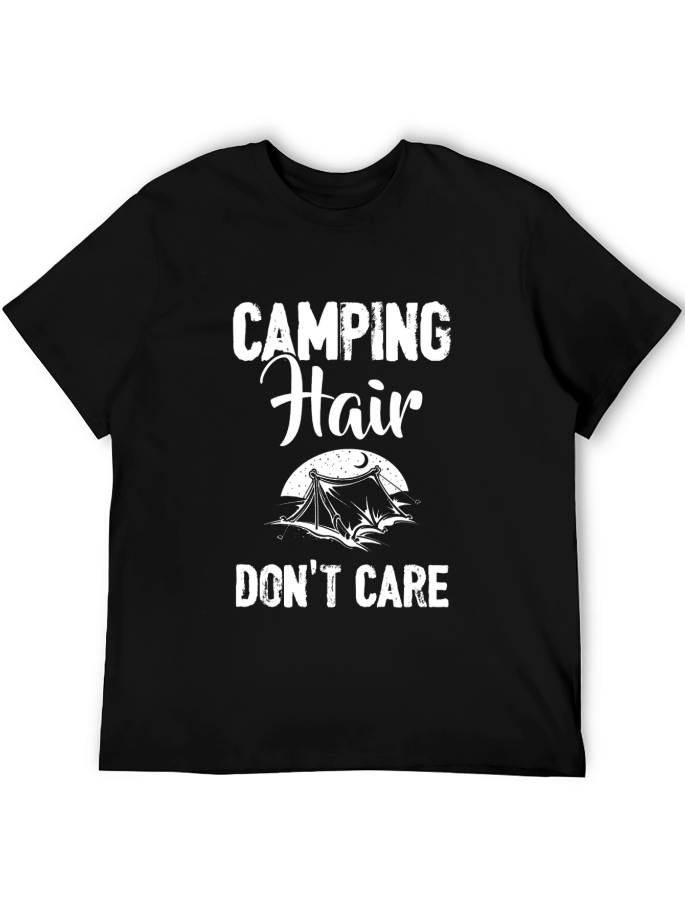 Camping Hair Dont Care Graphic Tee