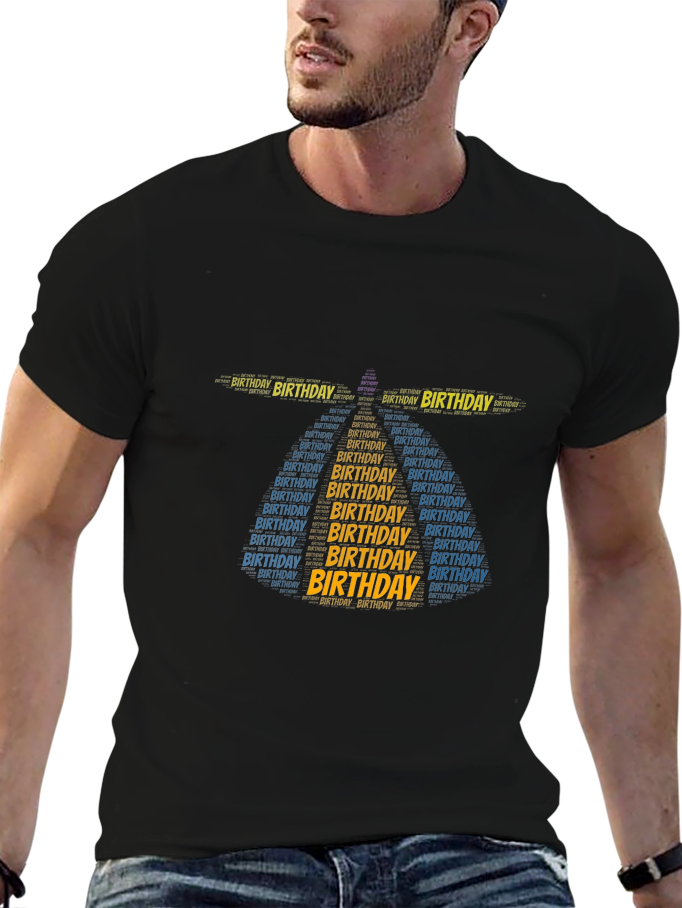 Birthday Word Art T-Shirt
