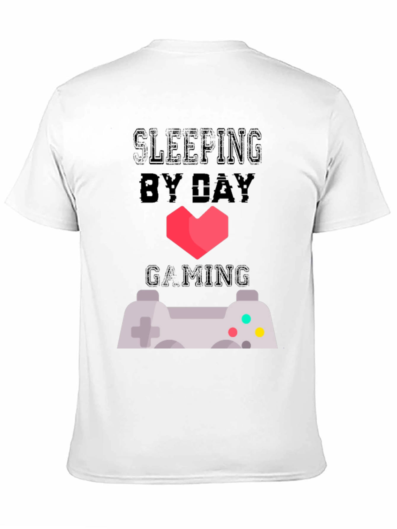Sleeping By Day Gaming By Night Graphic Tee