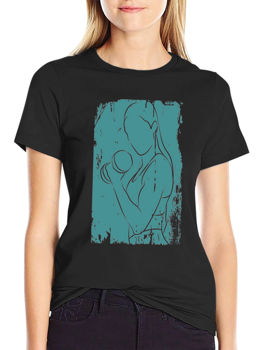 Fitness Woman Graphic Tee - Stylish Workout Shirt