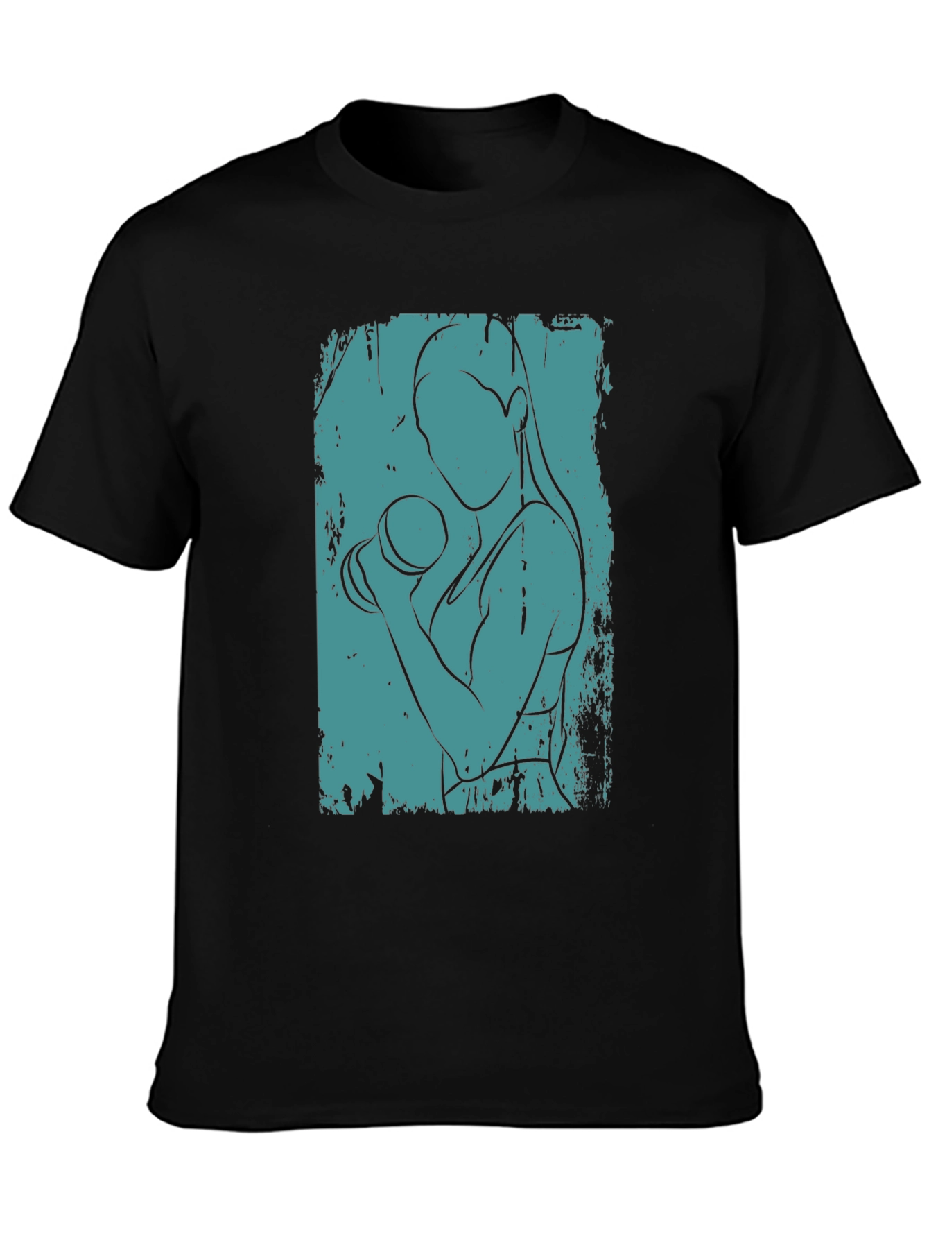 Fitness Woman Graphic Tee - Stylish Workout Shirt