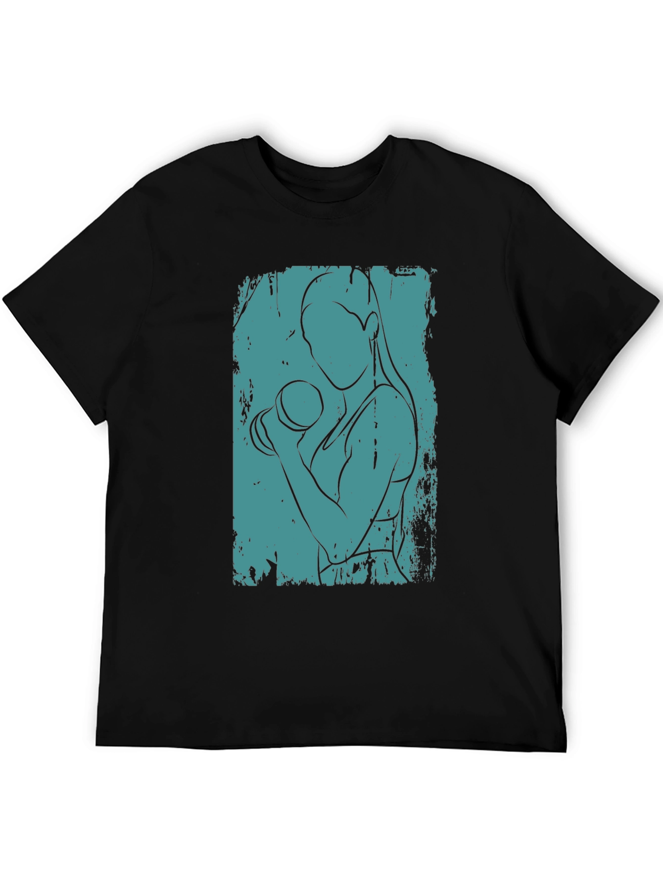 Fitness Woman Graphic Tee - Stylish Workout Shirt