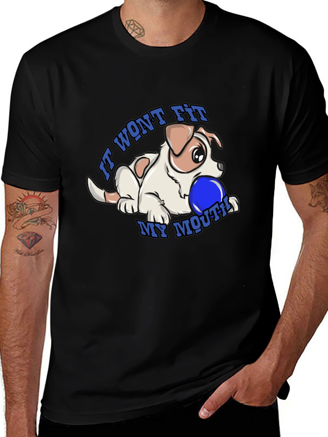 Dog & Ball Graphic T-Shirt - It Wont Fit