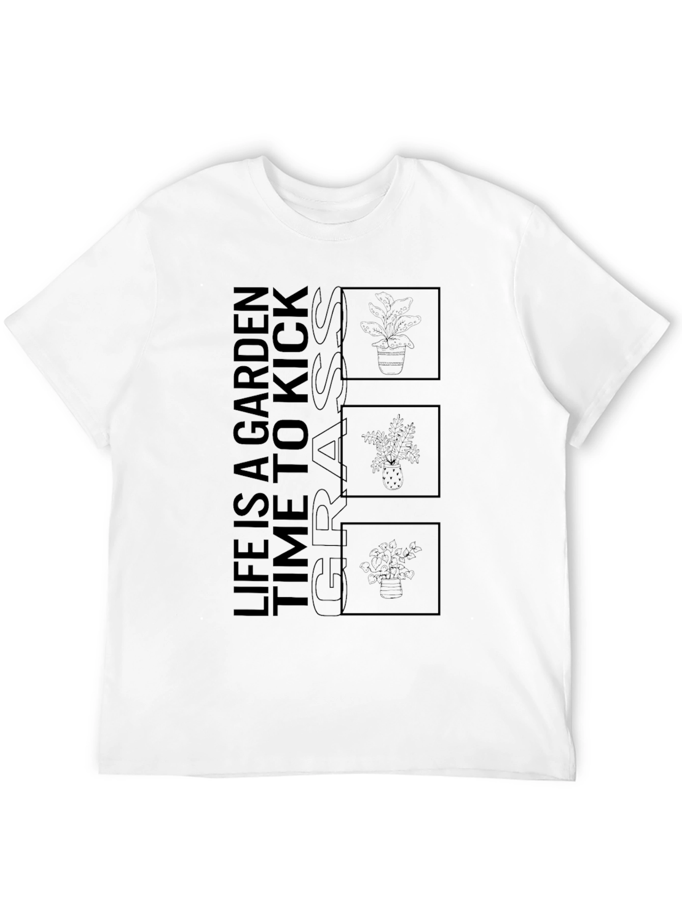 Life Is A Garden Black Graphic Tee