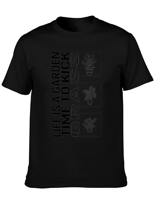 Life Is A Garden Black Graphic Tee