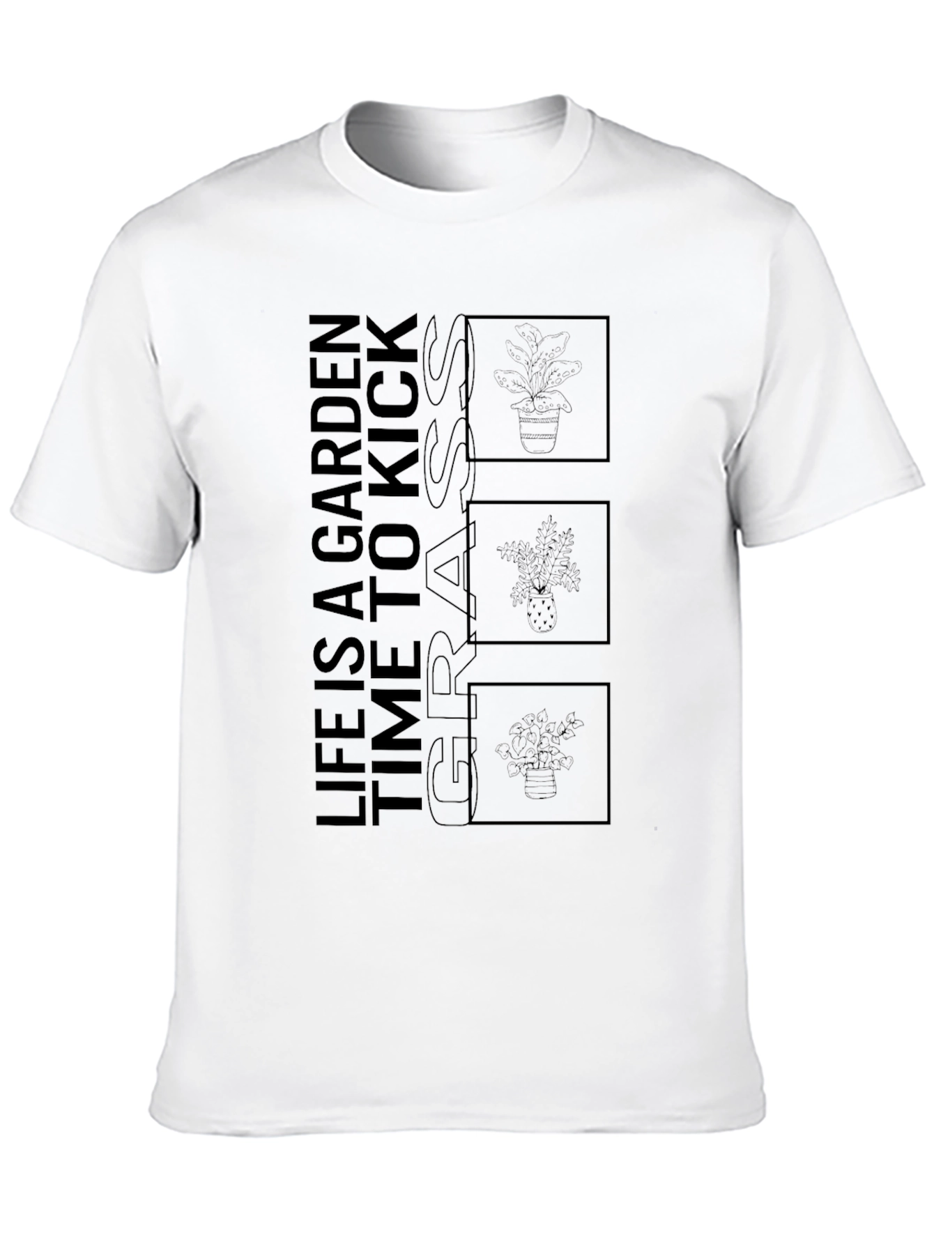 Life Is A Garden Black Graphic Tee
