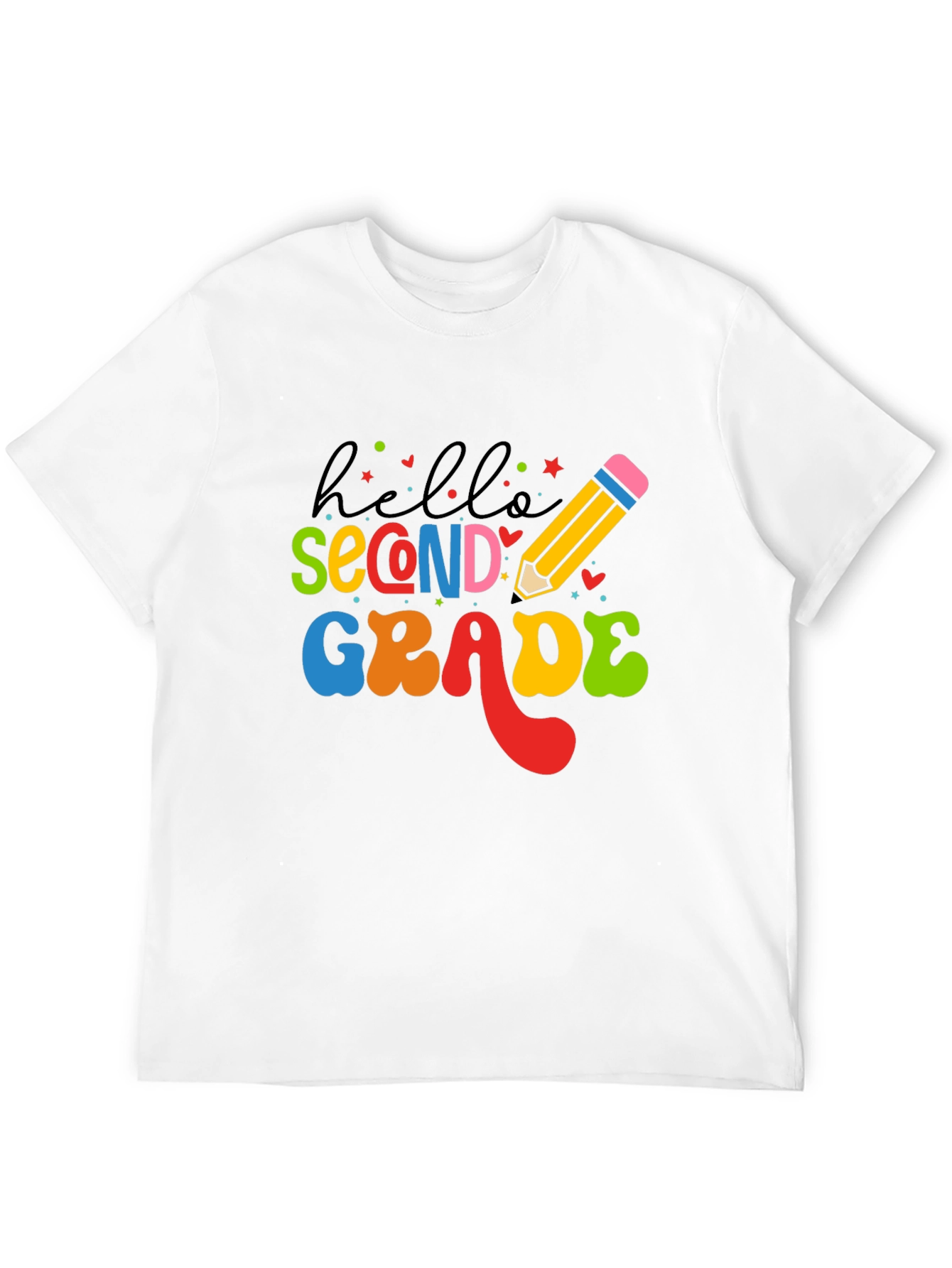 Hello Second Grade T-Shirt Back to School Teacher