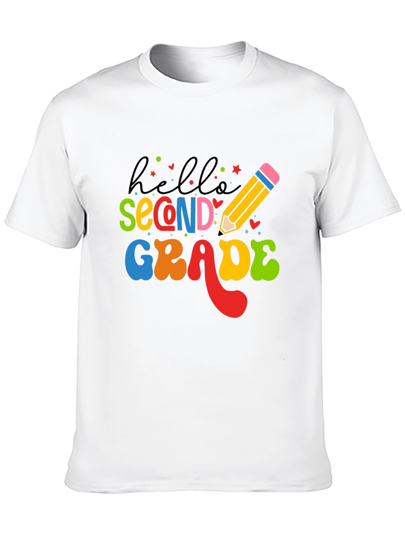 Hello Second Grade T-Shirt Back to School Teacher