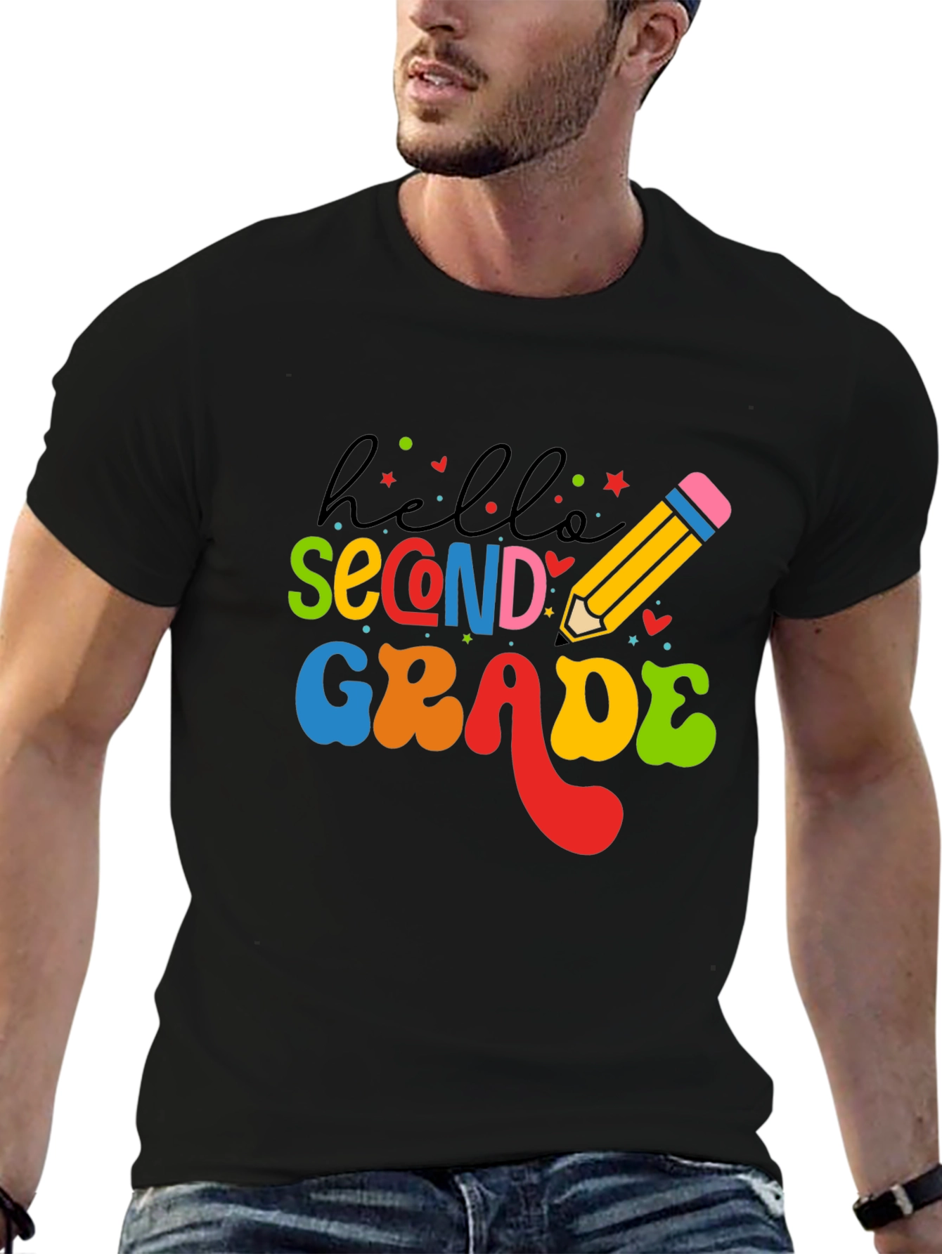 Hello Second Grade T-Shirt Back to School Teacher