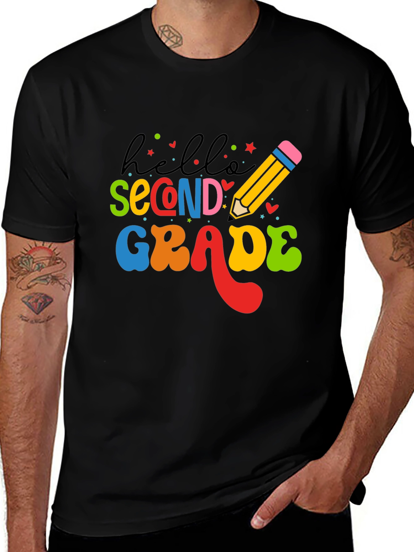 Hello Second Grade T-Shirt Back to School Teacher