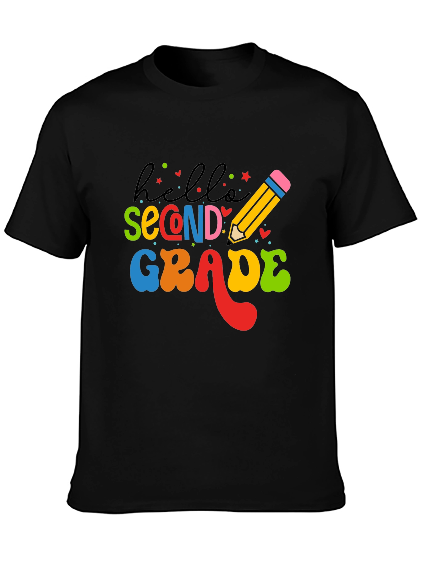 Hello Second Grade T-Shirt Back to School Teacher