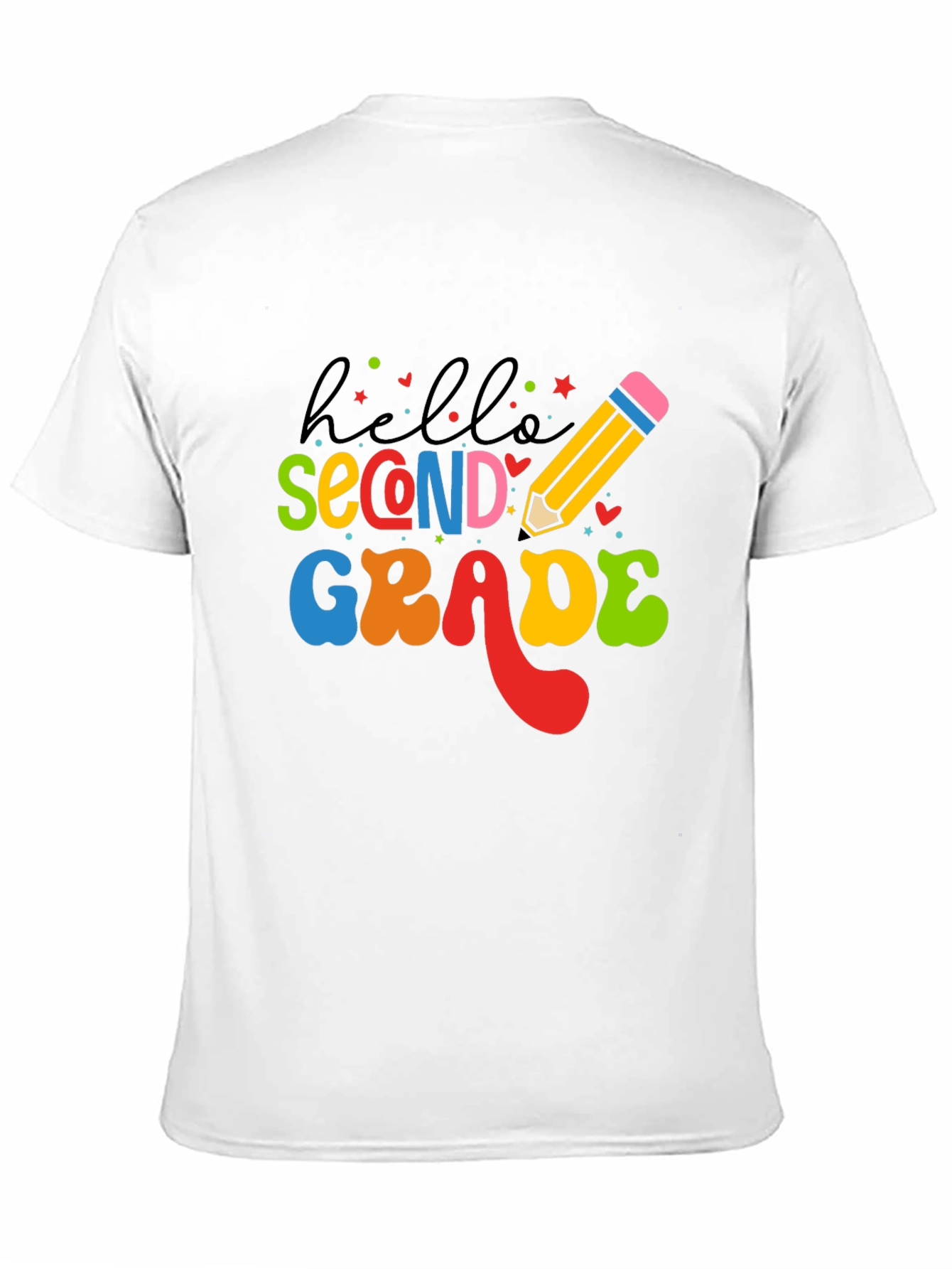 Hello Second Grade T-Shirt Back to School Teacher