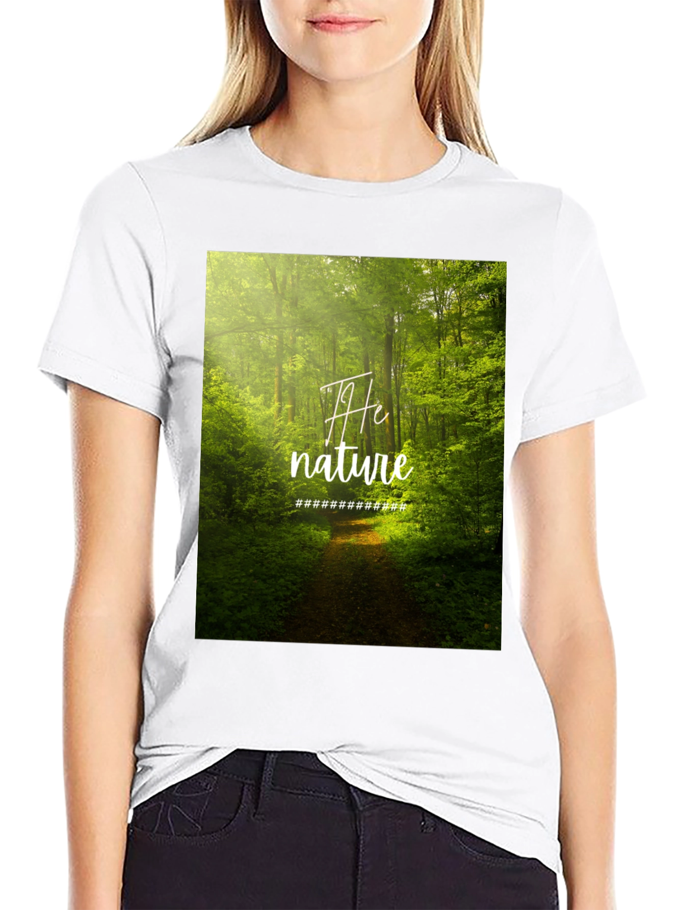 Nature Graphic Black Tee
