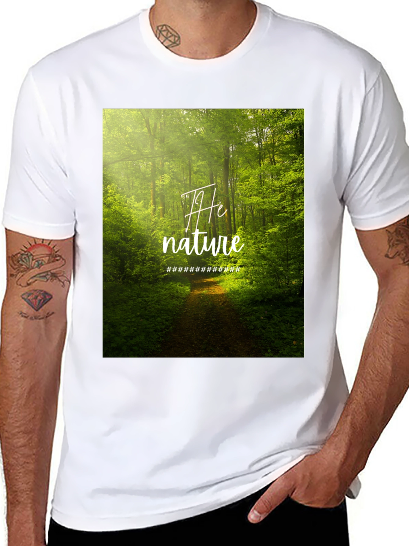 Nature Graphic Black Tee