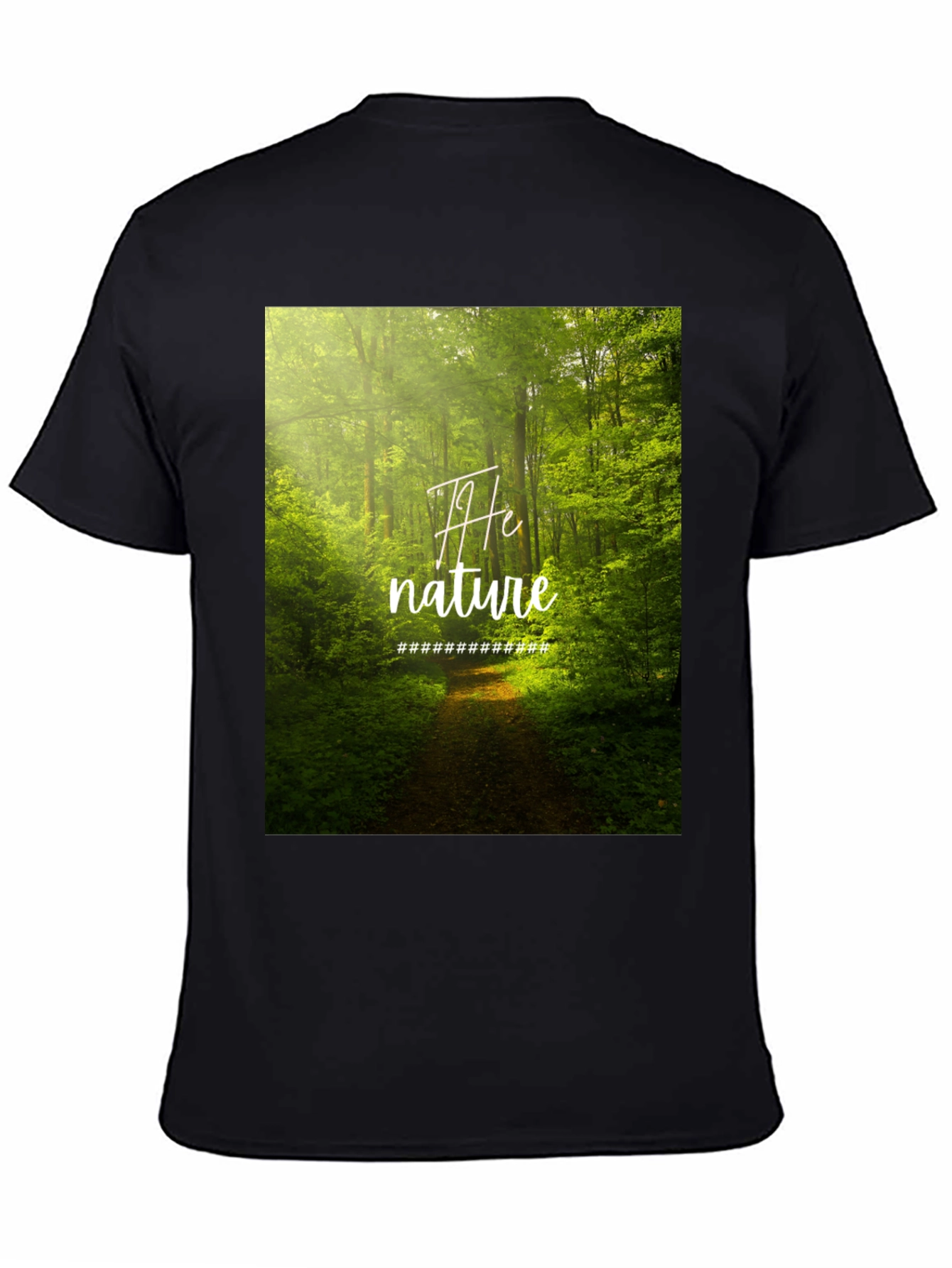 Nature Graphic Black Tee