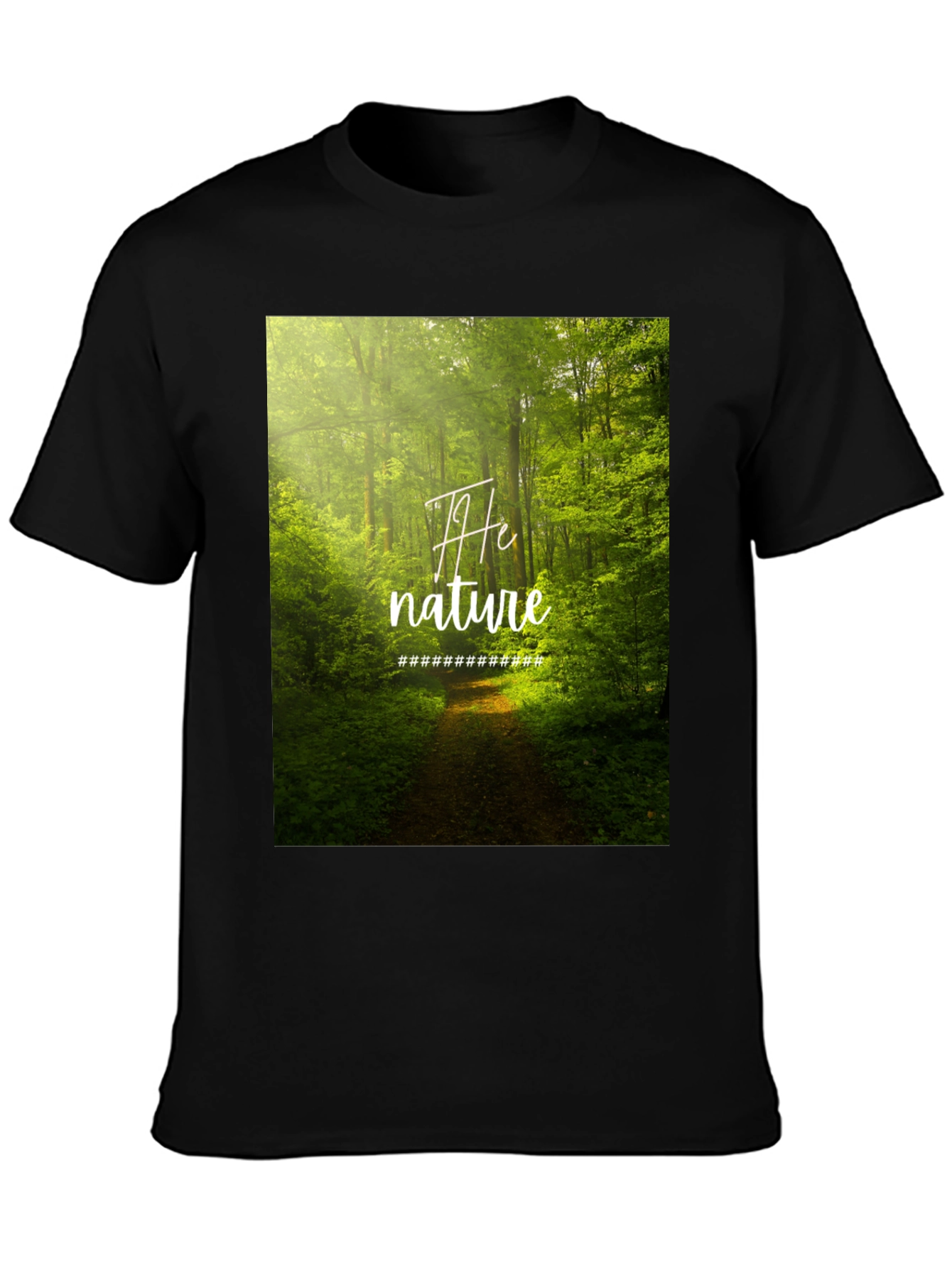 Nature Graphic Black Tee