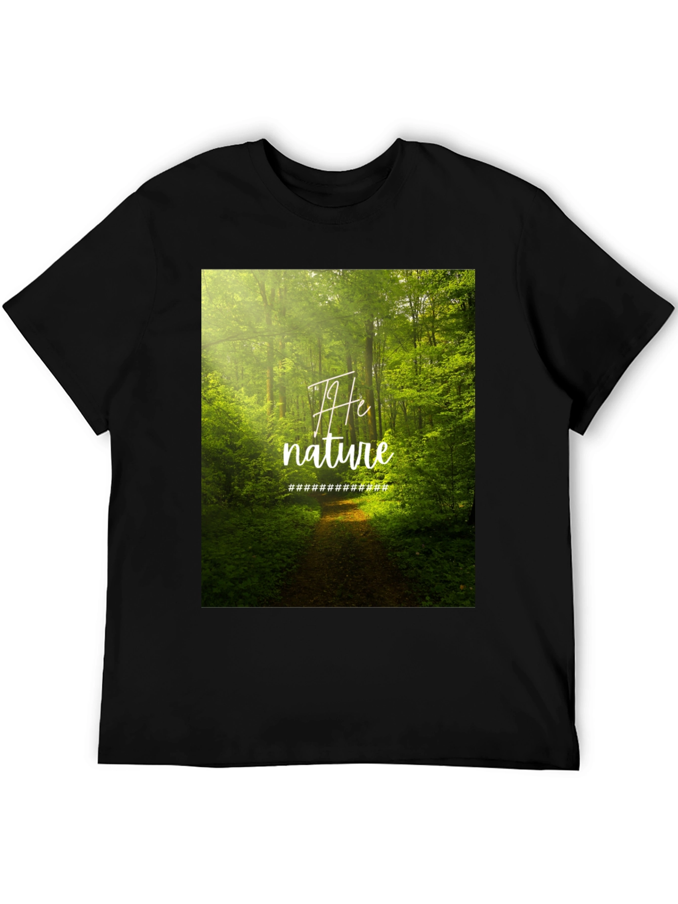 Nature Graphic Black Tee