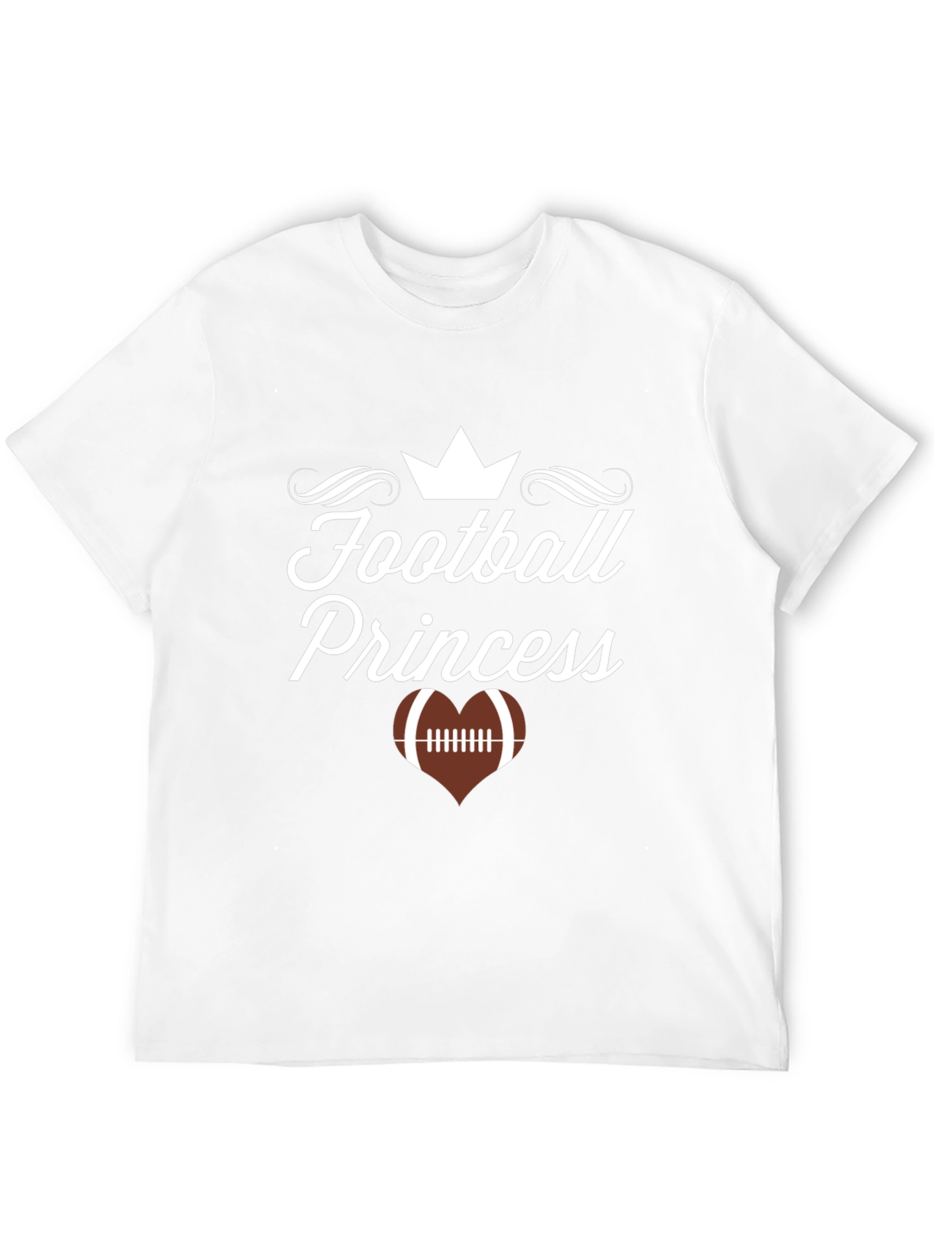 Football Princess Black Graphic T-Shirt