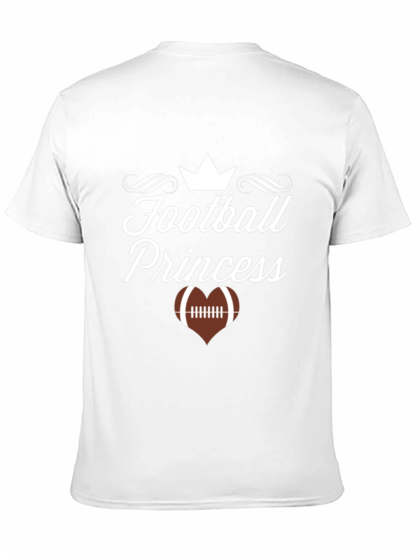Football Princess Black Graphic T-Shirt