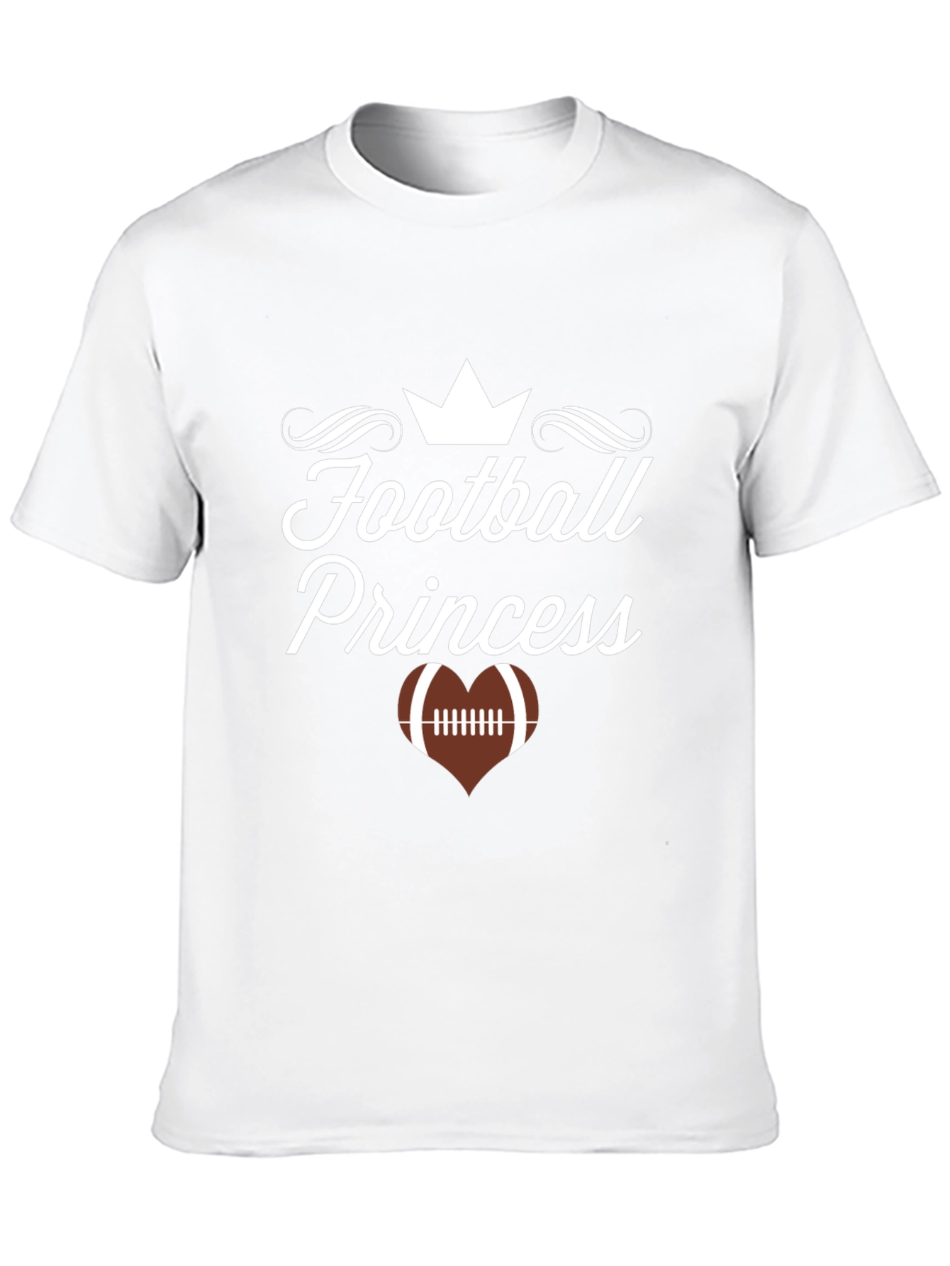 Football Princess Black Graphic T-Shirt