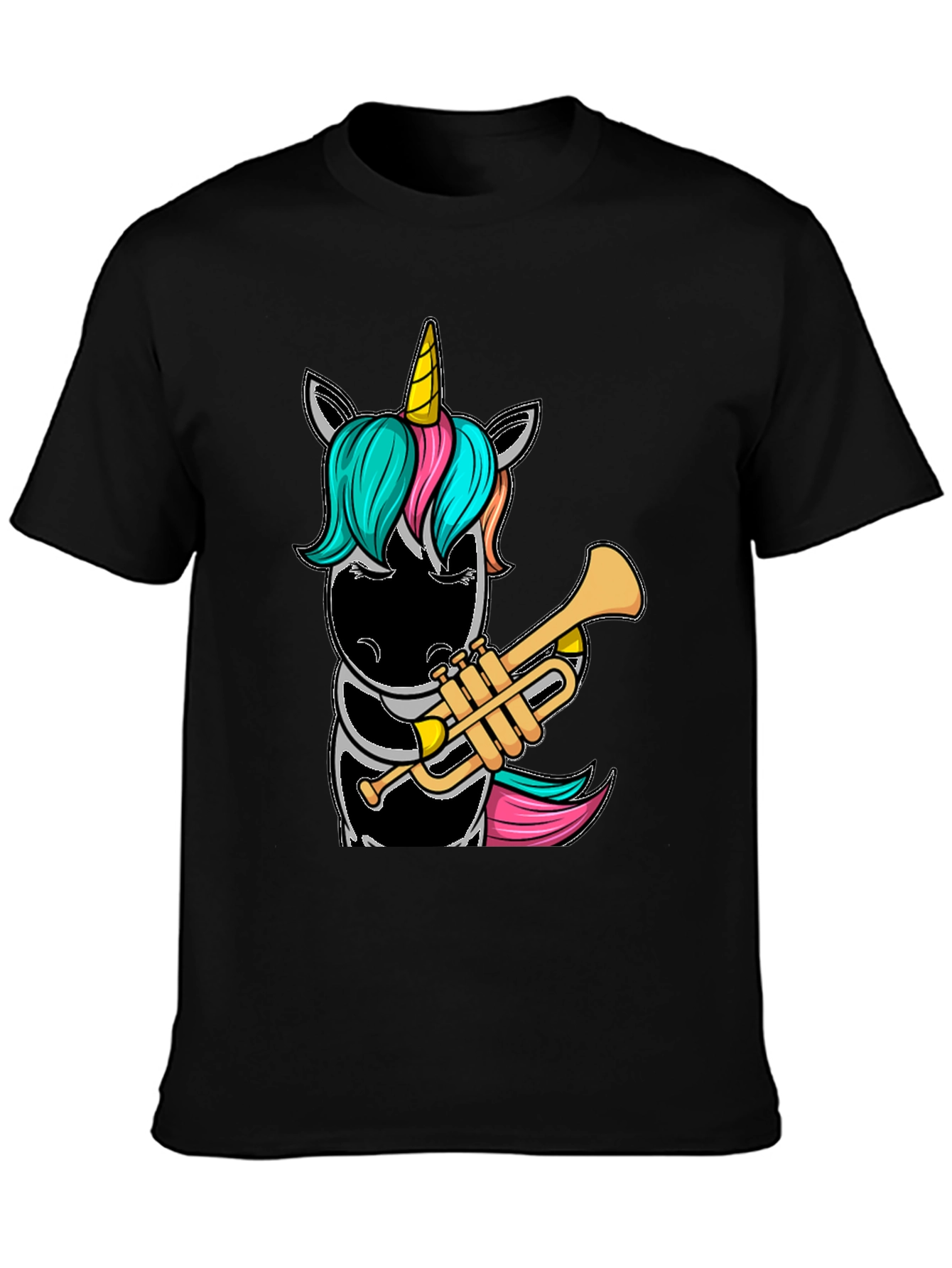 Unicorn Trumpet Player Graphic Tee