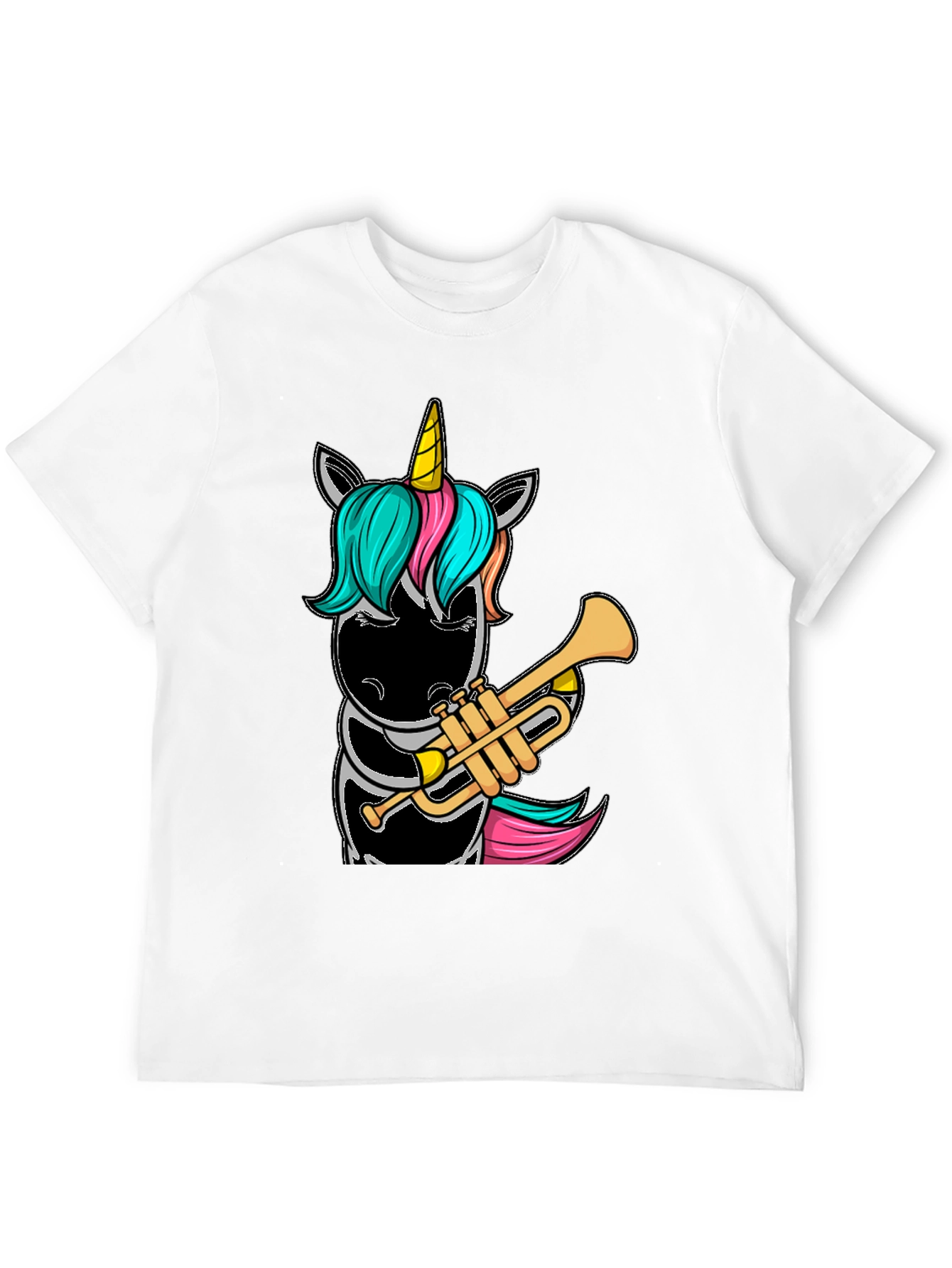 Unicorn Trumpet Player Graphic Tee
