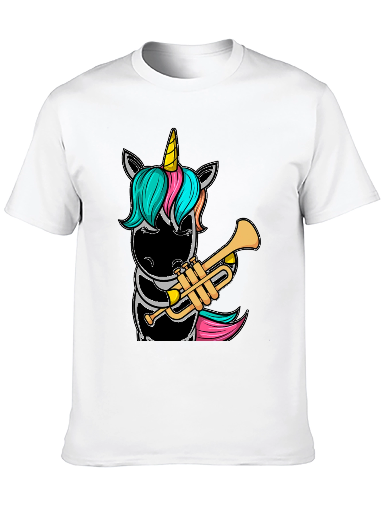 Unicorn Trumpet Player Graphic Tee