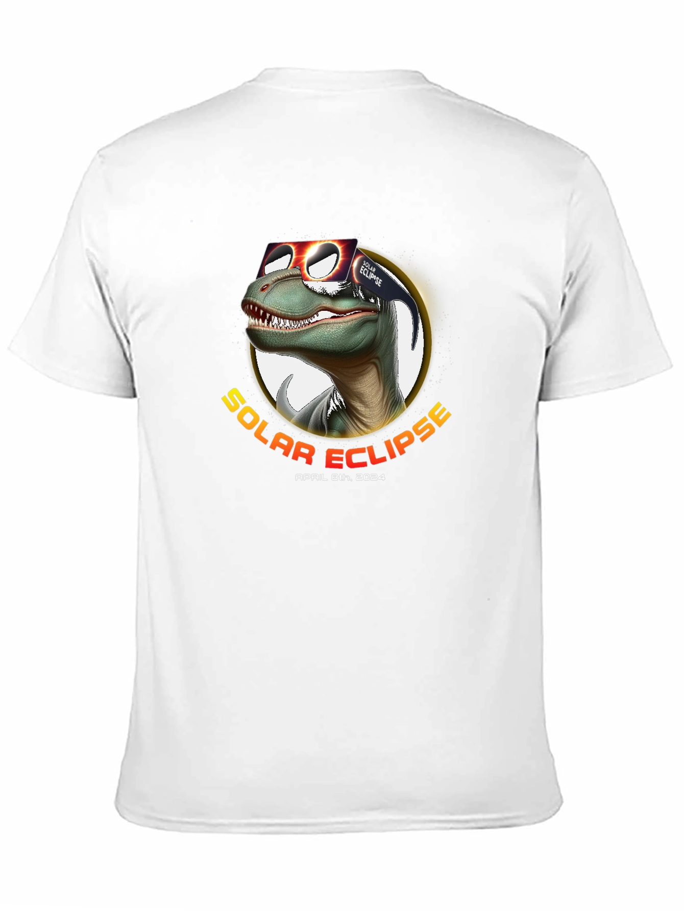 Solar Eclipse April 8th 2024 Dinosaur T-Shirt