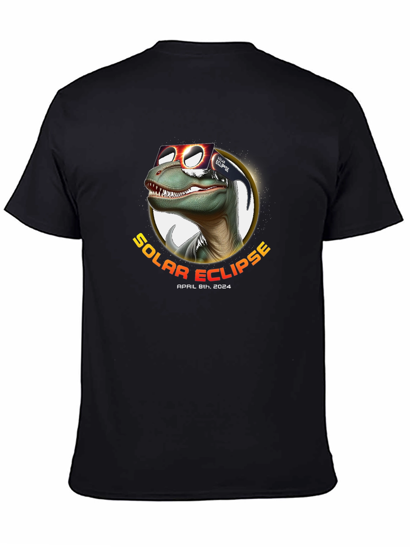 Solar Eclipse April 8th 2024 Dinosaur T-Shirt