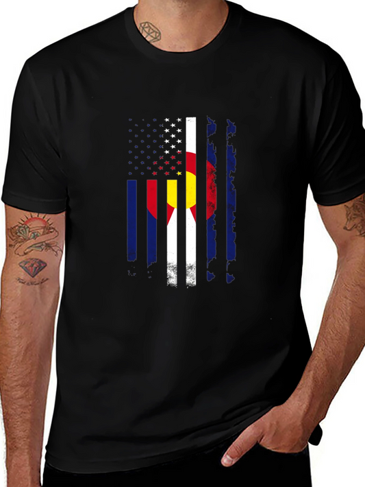Colorado Flag USA Graphic T-Shirt