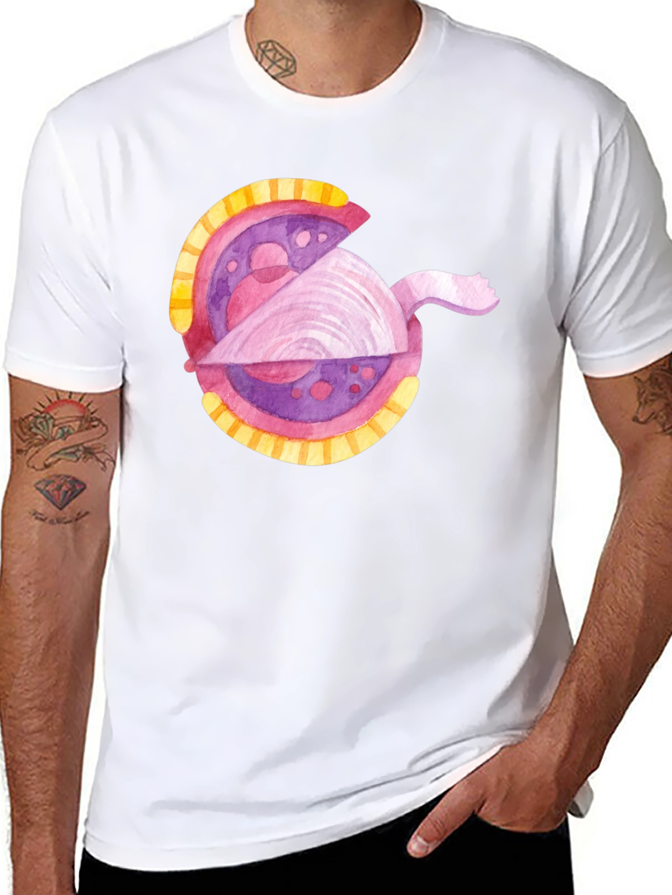 Cartoon Clam Shell Graphic Tee
