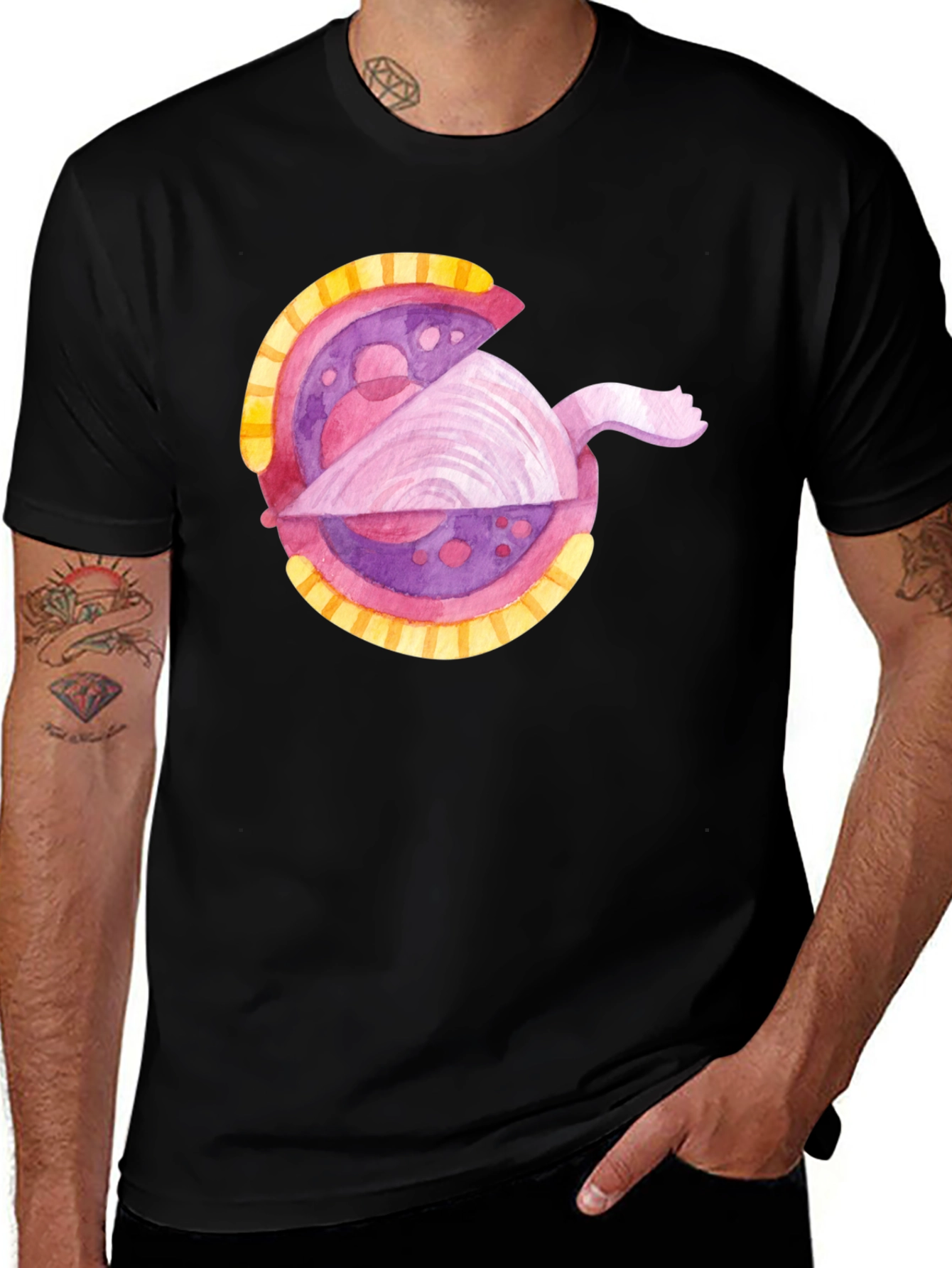 Cartoon Clam Shell Graphic Tee