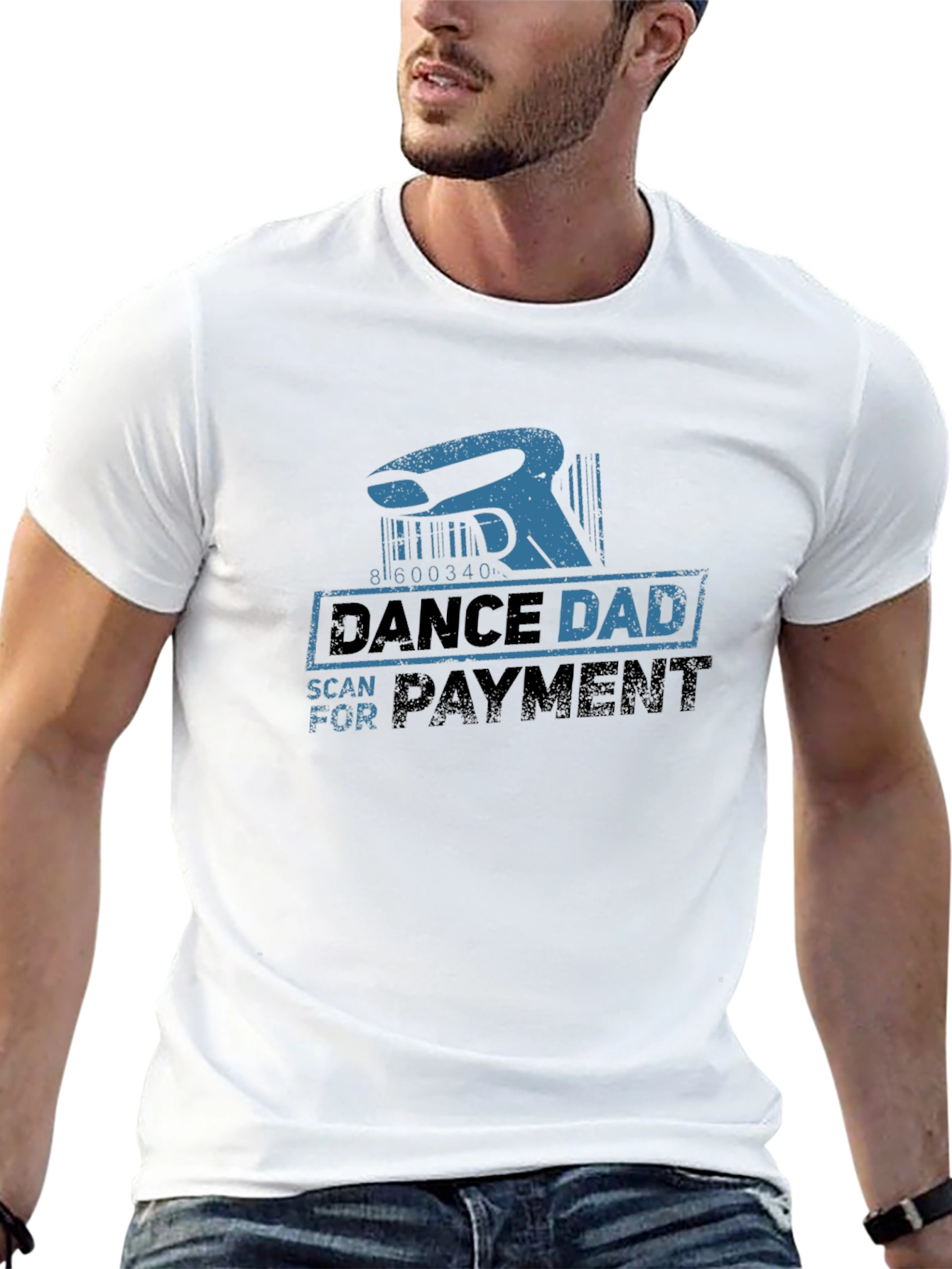 Dance Dad Scan For Payment Black T-Shirt