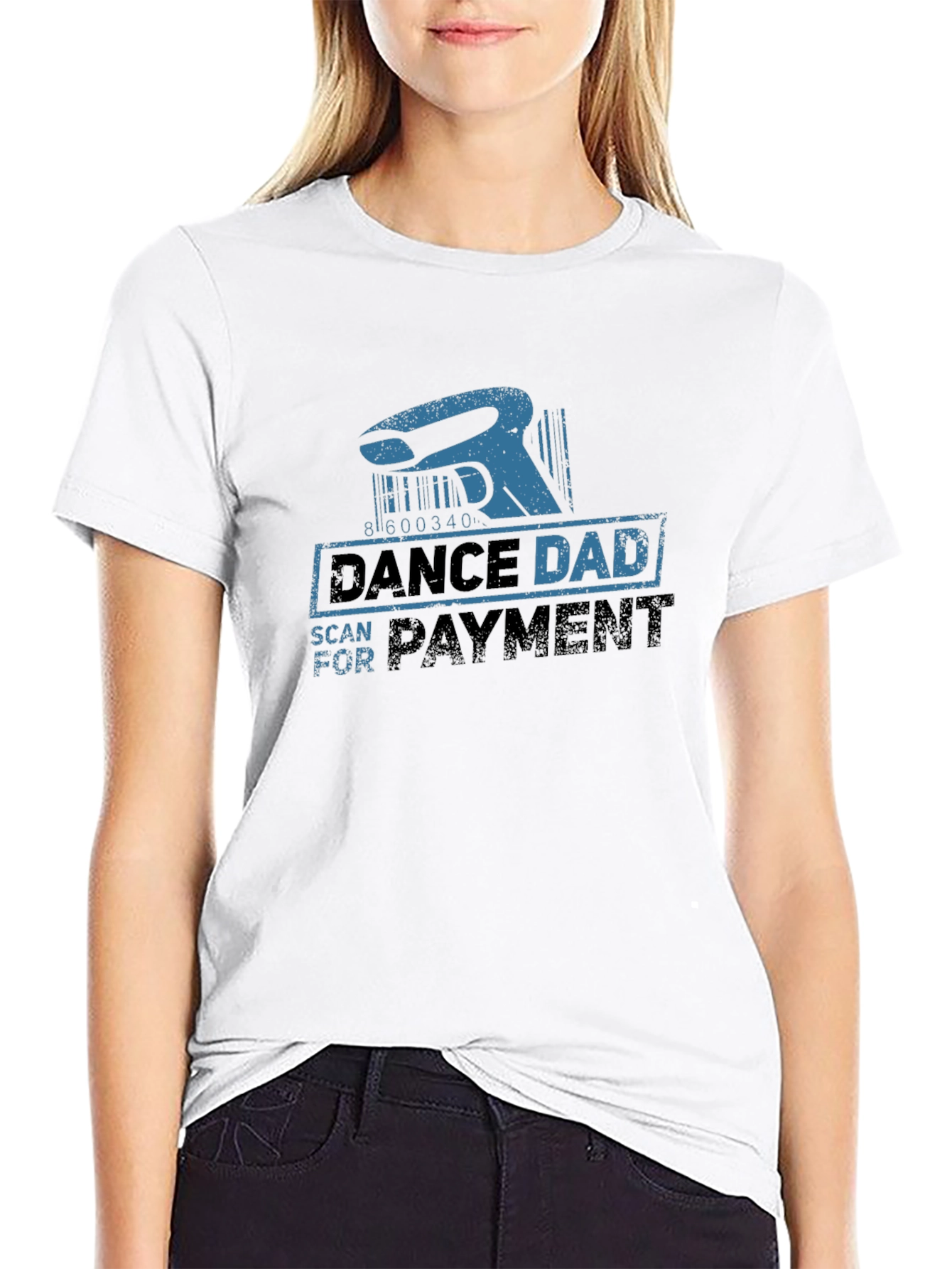 Dance Dad Scan For Payment Black T-Shirt