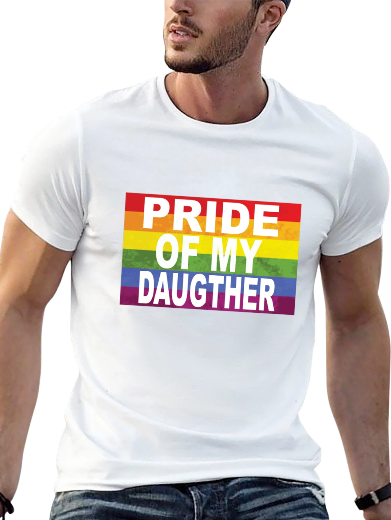 Pride of My Daughter LGBTQ+ Rainbow T-Shirt