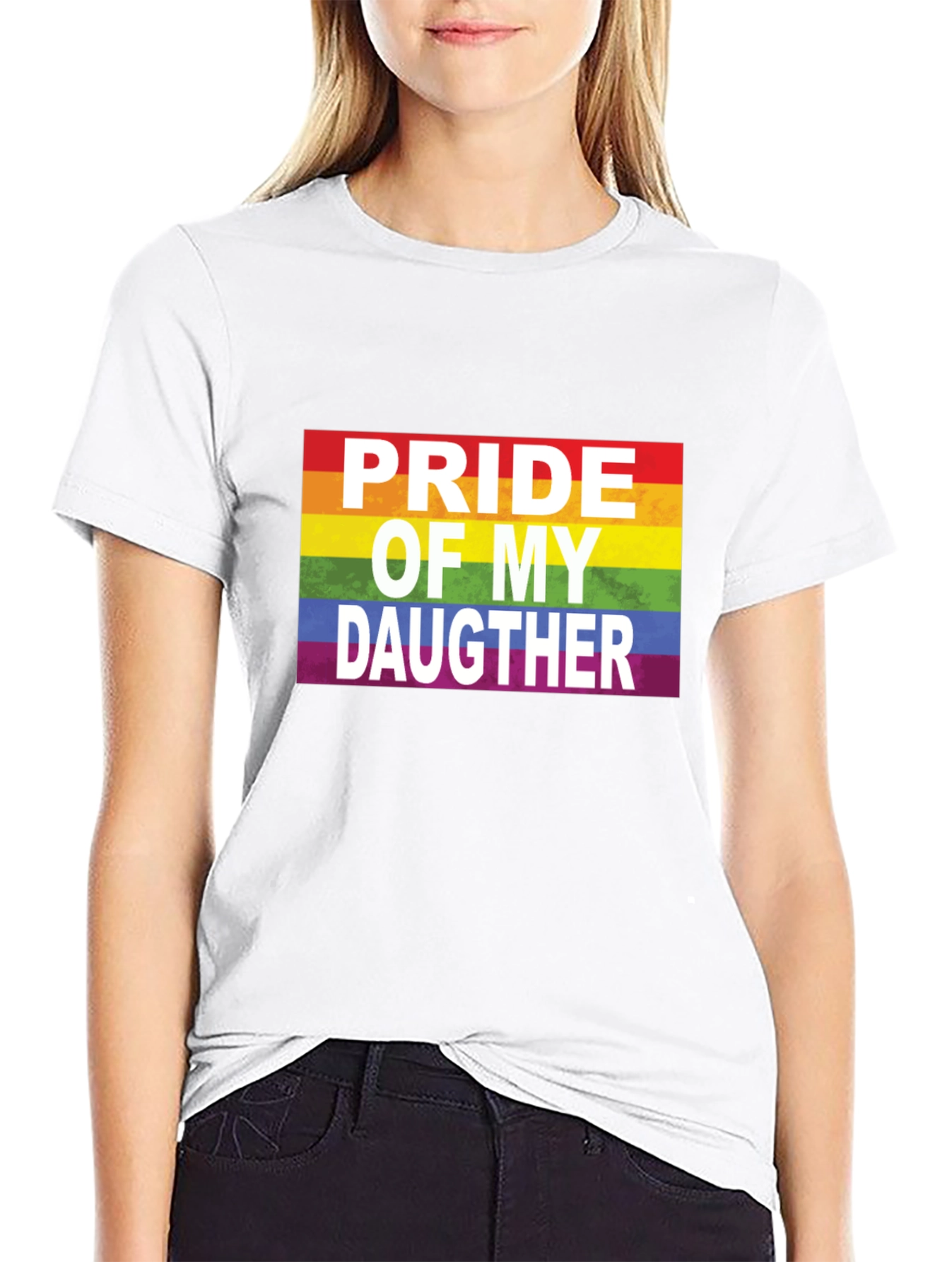 Pride of My Daughter LGBTQ+ Rainbow T-Shirt