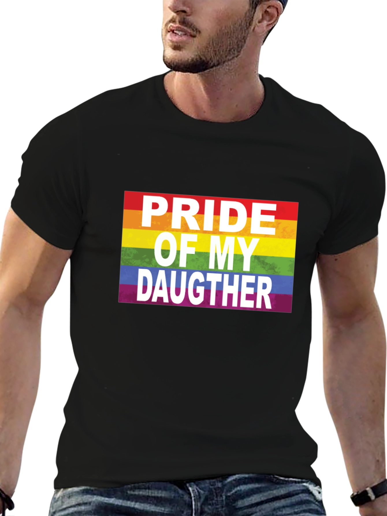 Pride of My Daughter LGBTQ+ Rainbow T-Shirt