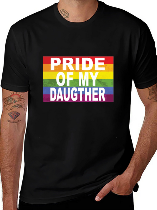 Pride of My Daughter LGBTQ+ Rainbow T-Shirt