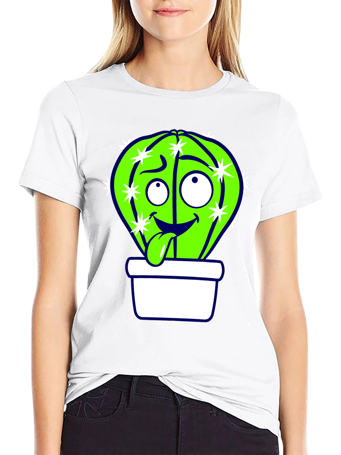 Funny Cactus T-Shirt - Whimsical Graphic Tee