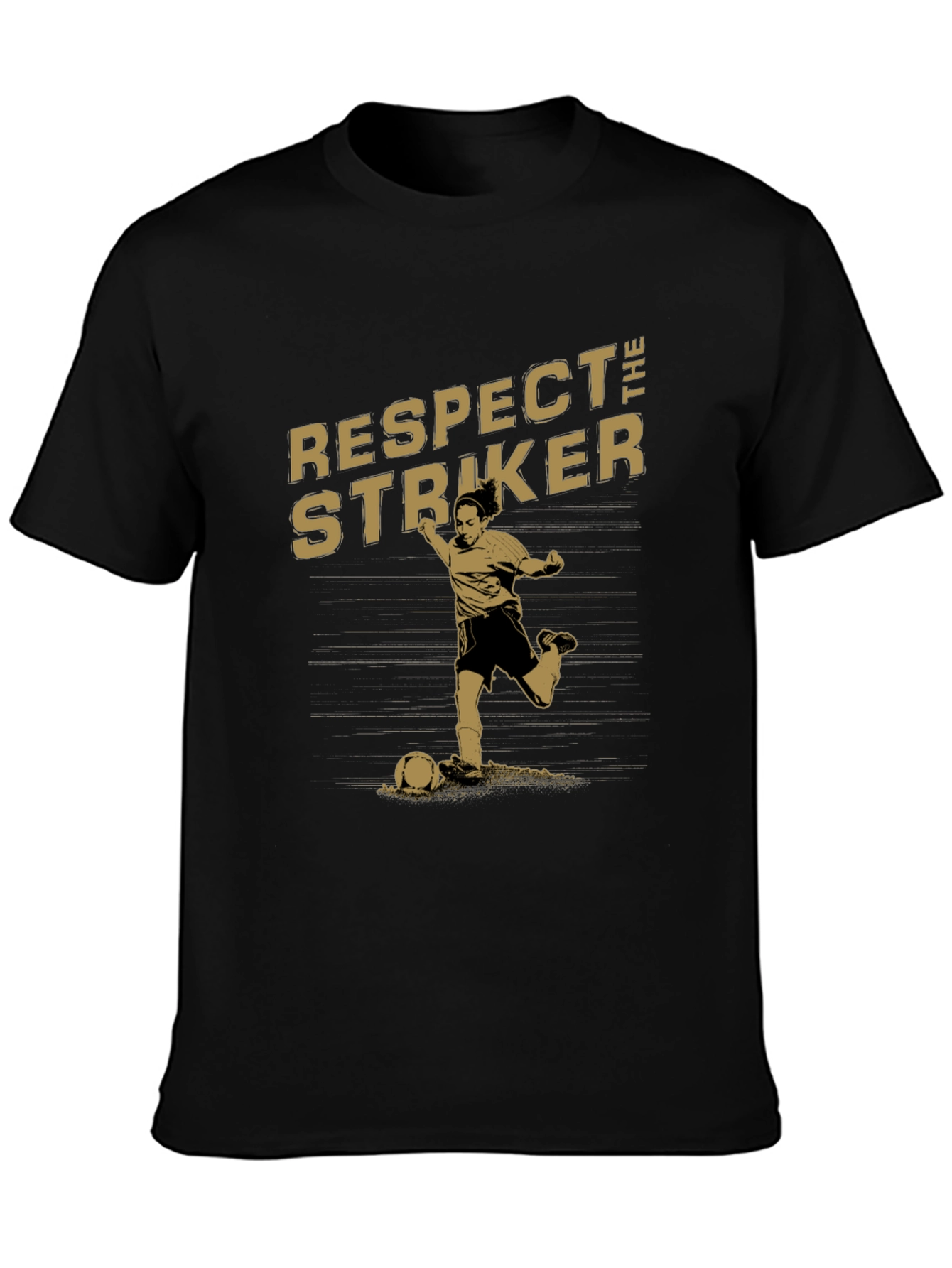 Respect the Striker Graphic T-Shirt - Black