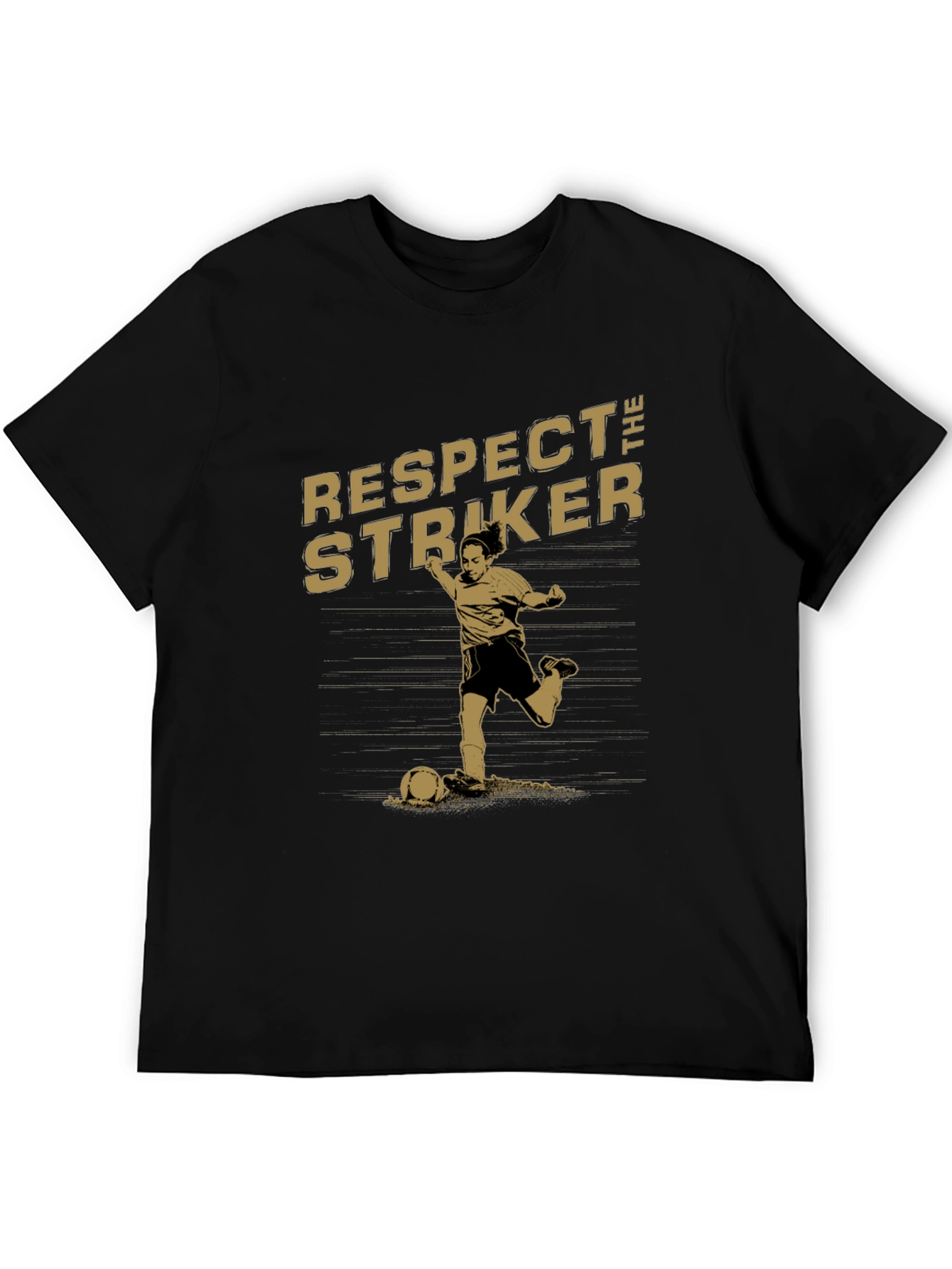 Respect the Striker Graphic T-Shirt - Black