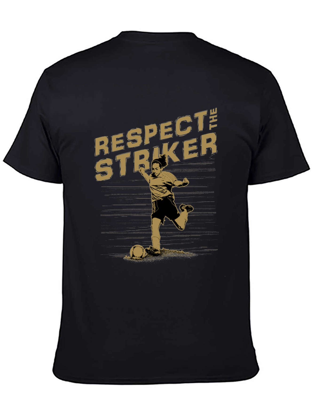 Respect the Striker Graphic T-Shirt - Black