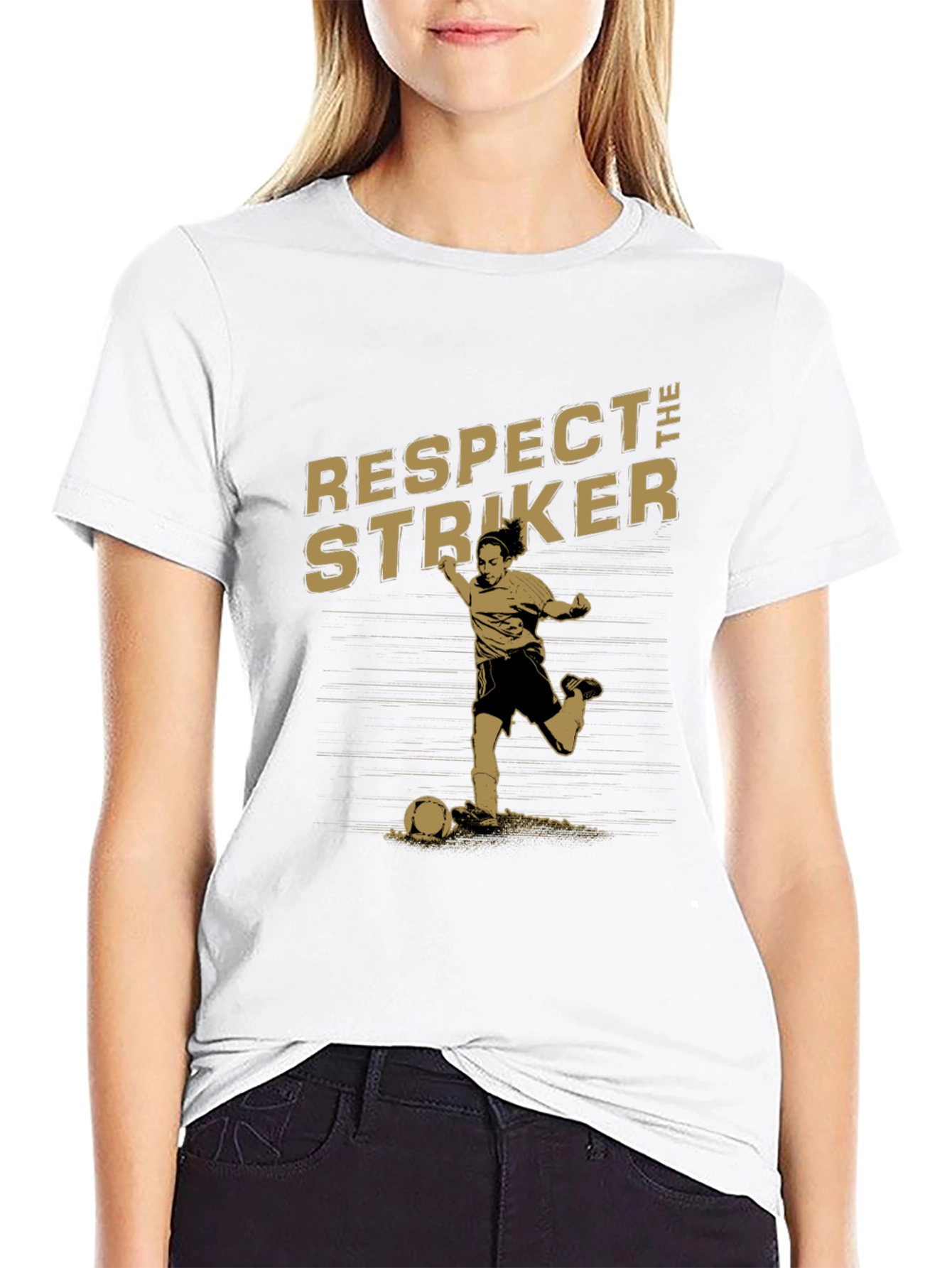 Respect the Striker Graphic T-Shirt - Black