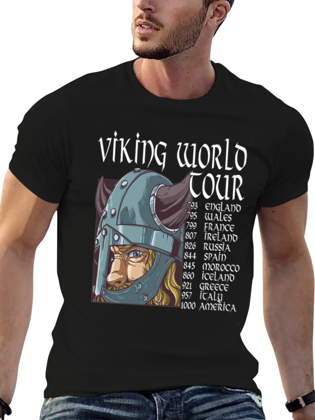 Viking World Tour Black T-Shirt
