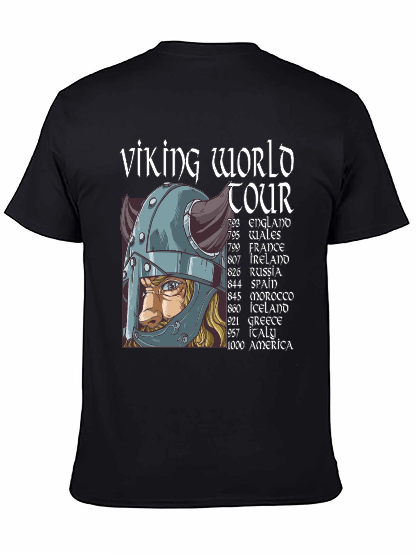 Viking World Tour Black T-Shirt