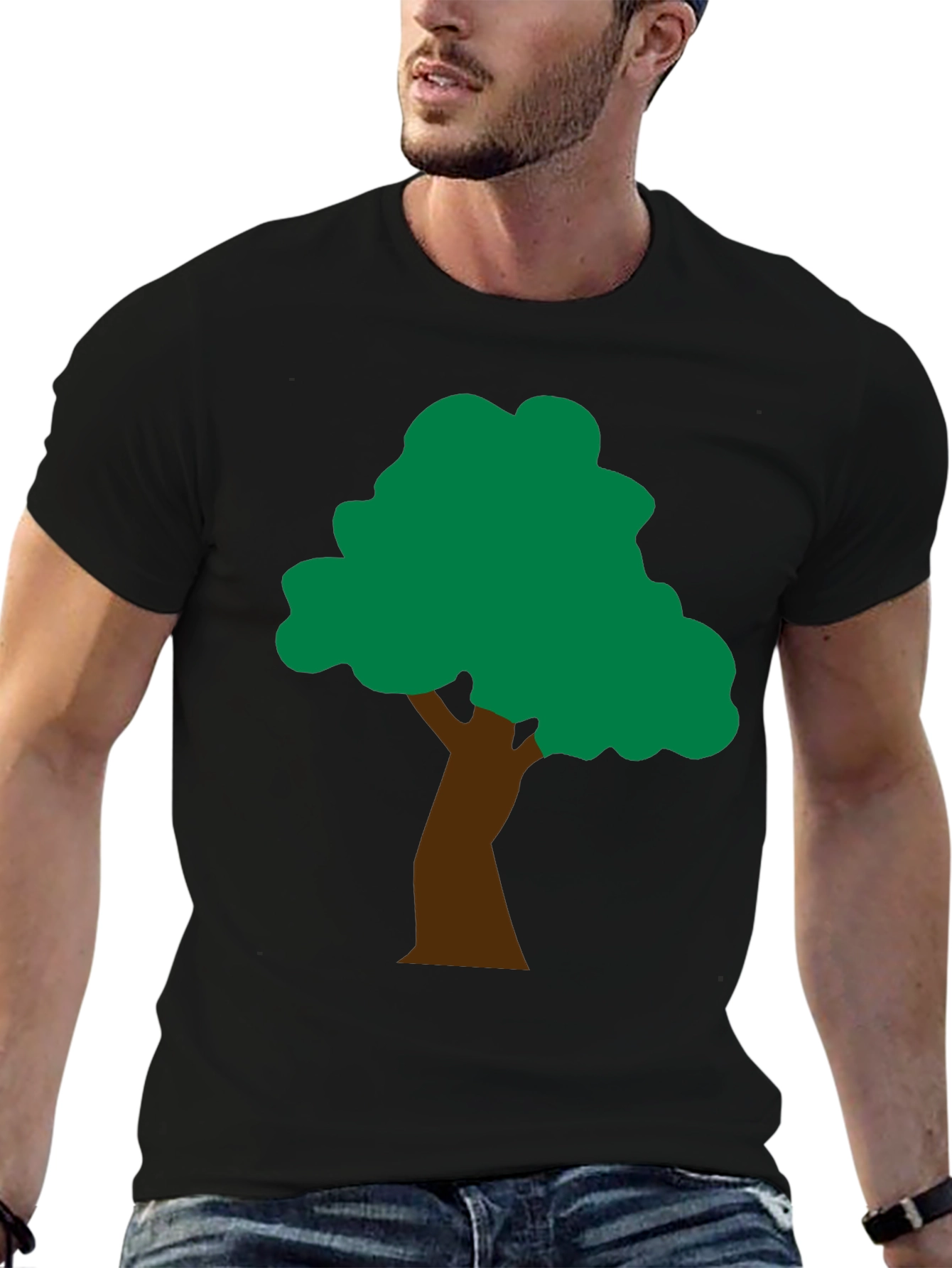 Nature Tree Graphic Tee - Black