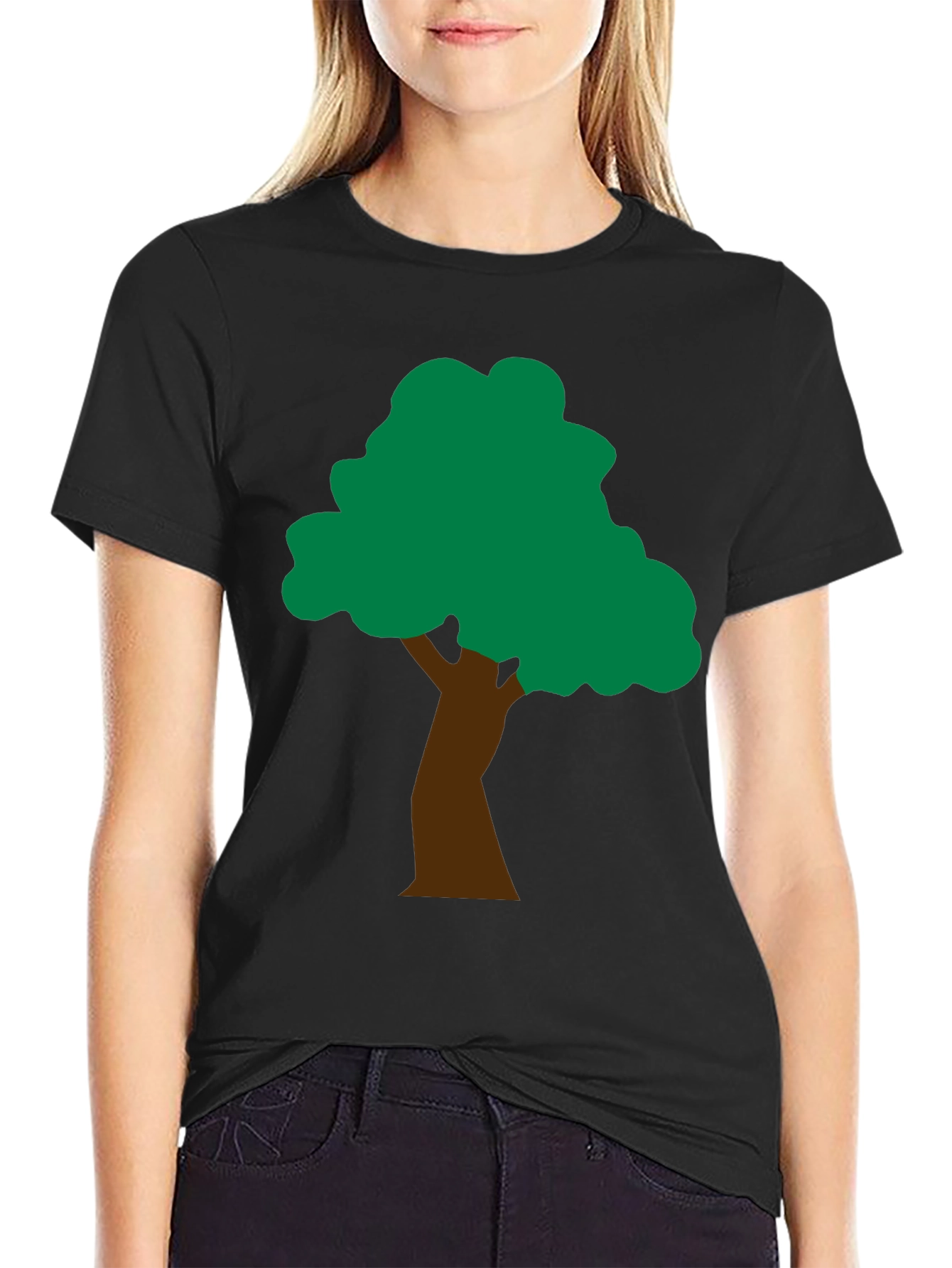 Nature Tree Graphic Tee - Black