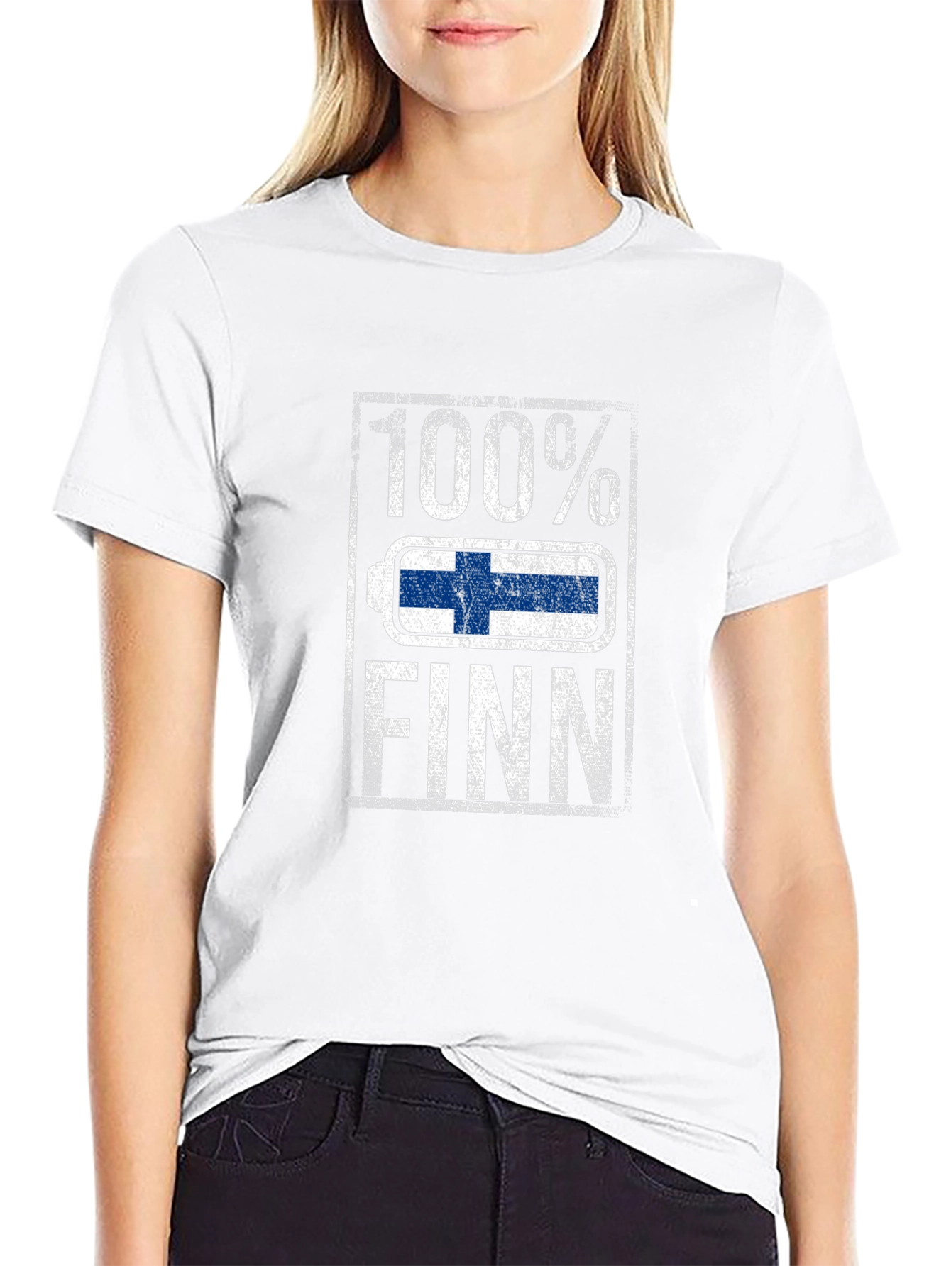 100% Finn T-Shirt - Finnish Pride Battery Design