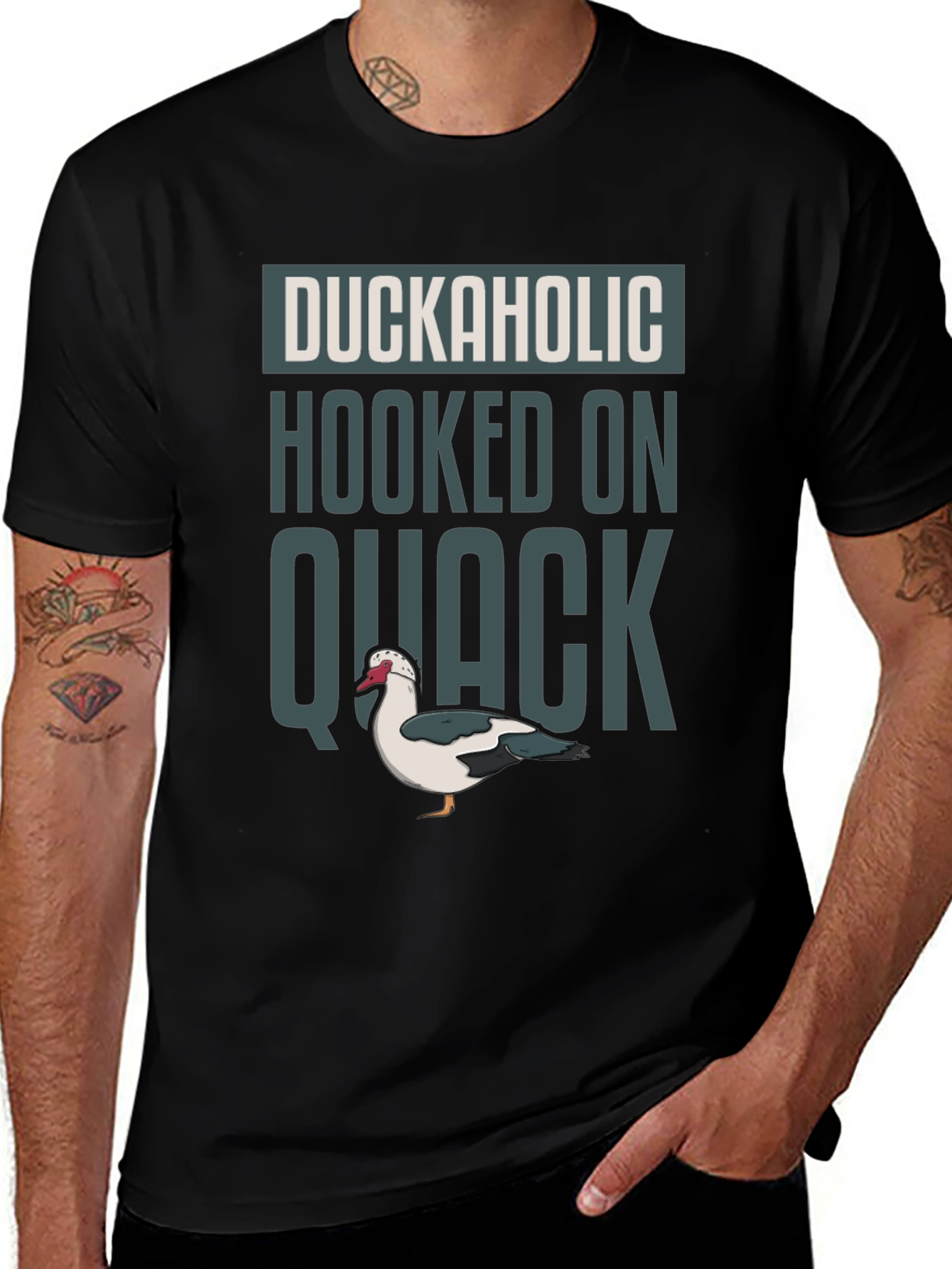 Duckaholic T-Shirt - Hooked on Quack