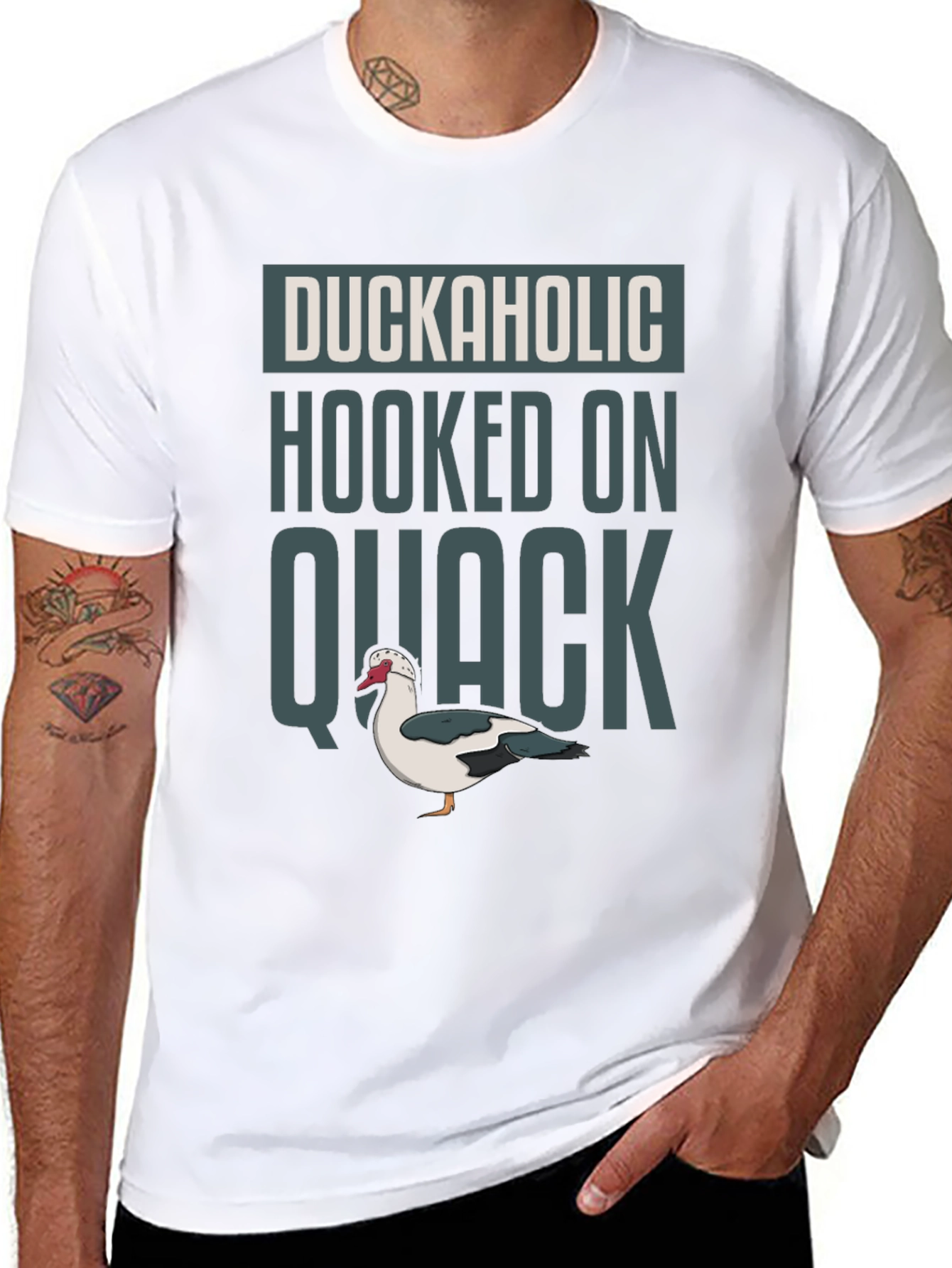Duckaholic T-Shirt - Hooked on Quack